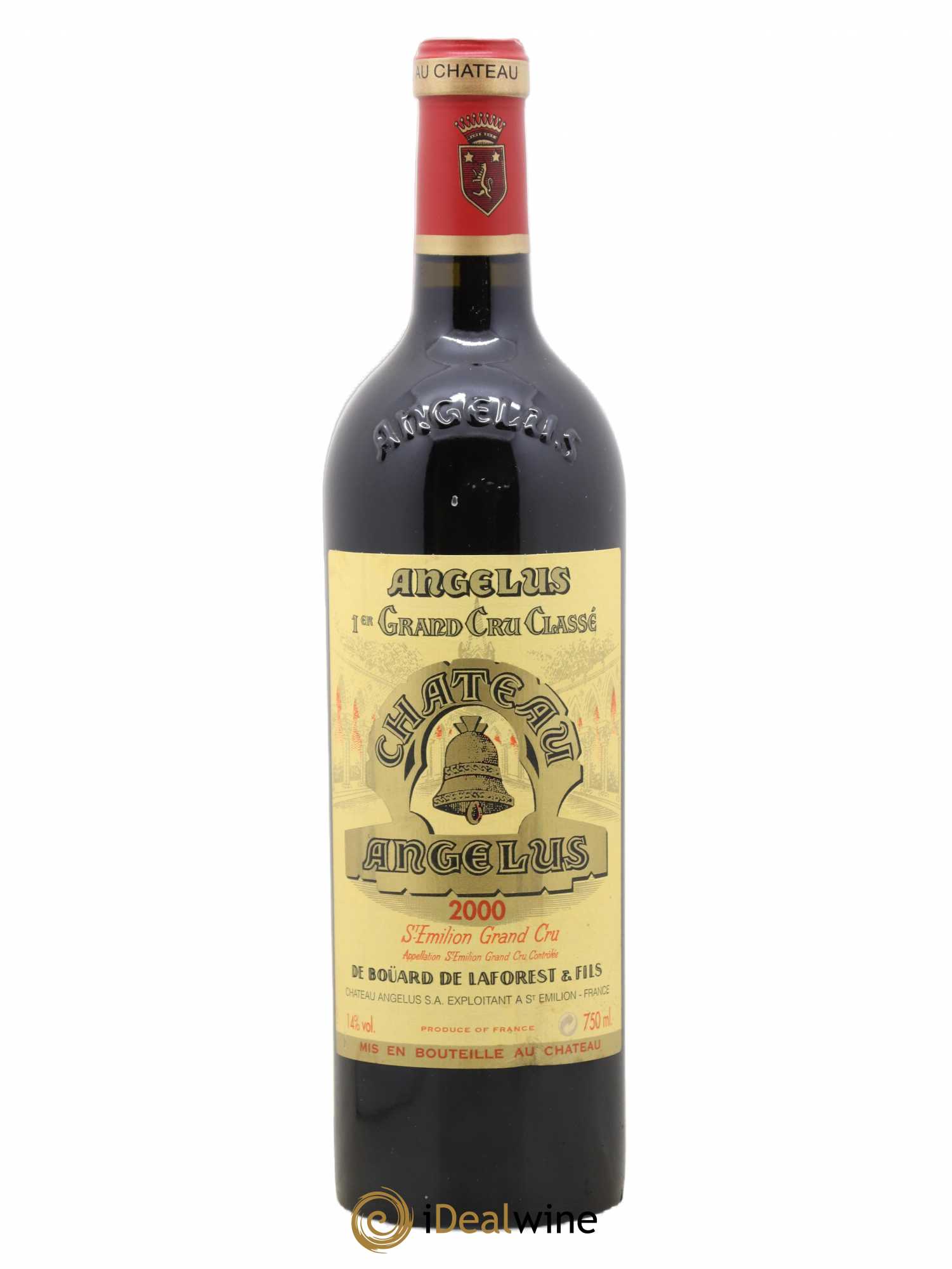 Château Angélus 1er Grand Cru Classé A 2000 - Lot de 1 bouteille - 0
