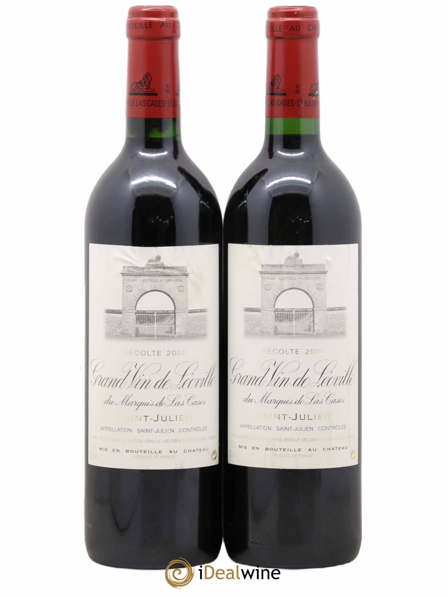 Château Léoville Las Cases 2ème Grand Cru Classé 2000 - Lot de 2 bouteilles - 0