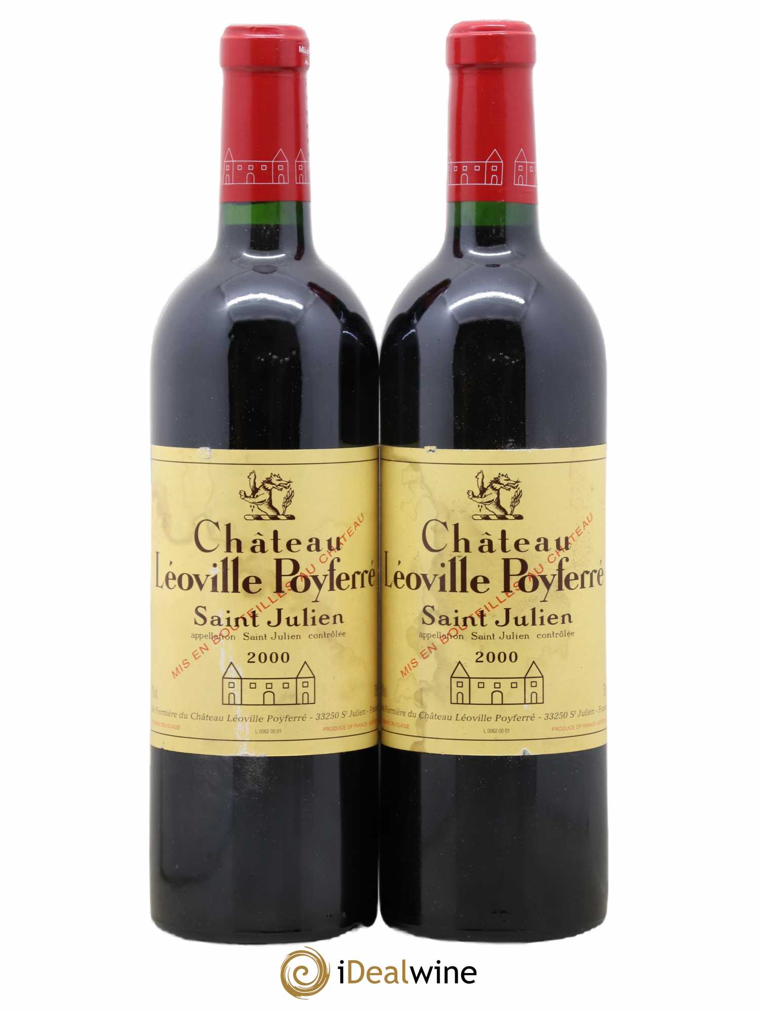 Château Léoville Poyferré 2ème Grand Cru Classé 2000 - Lot de 2 bouteilles - 0