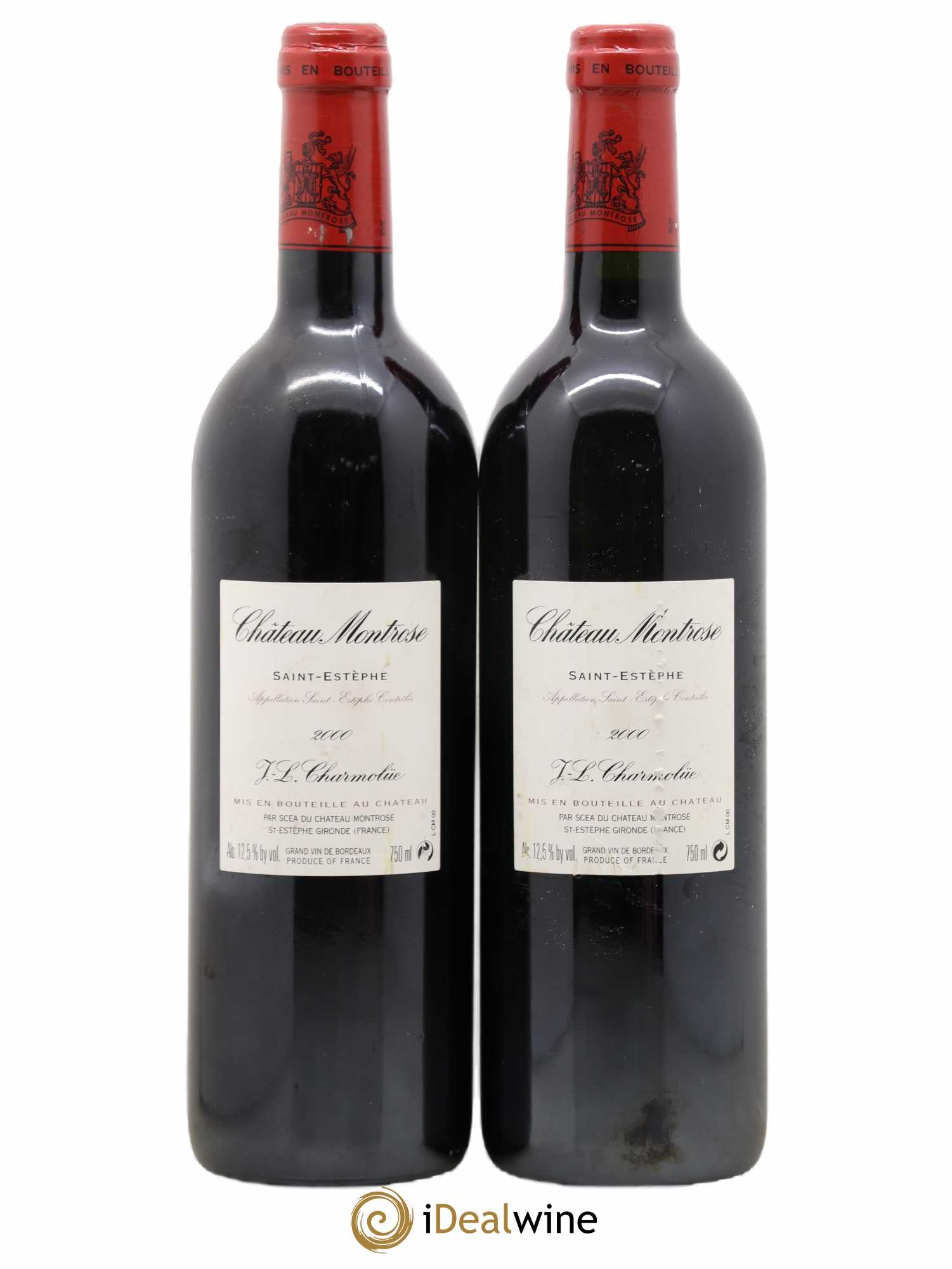 Château Montrose 2ème Grand Cru Classé 2000 - Lot de 2 bouteilles - 1
