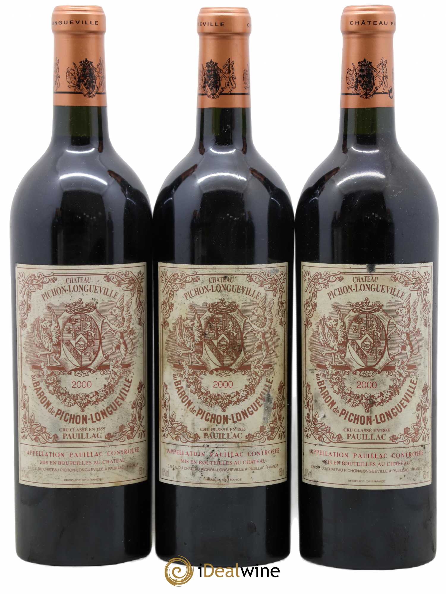 Pichon Longueville Baron 2ème Grand Cru Classé 2000 - Lot de 6 bouteilles - 1