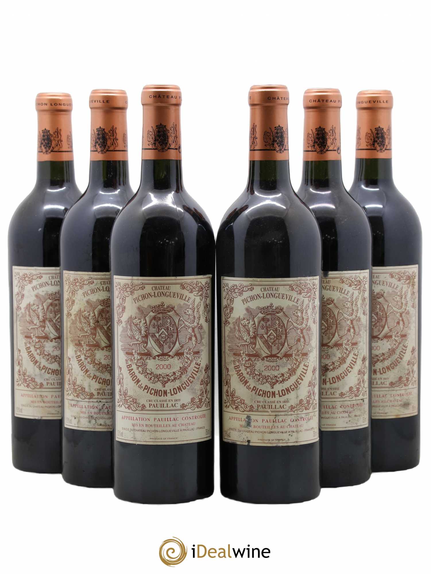 Pichon Longueville Baron 2ème Grand Cru Classé 2000 - Lot de 6 bouteilles - 0