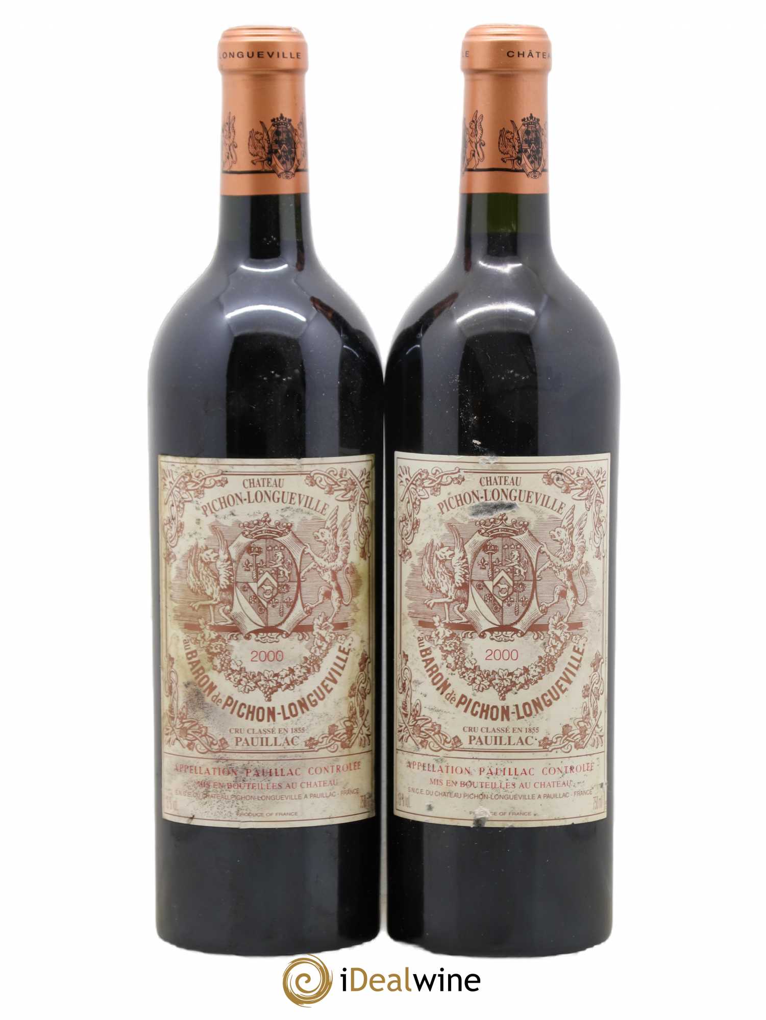 Pichon Longueville Baron 2ème Grand Cru Classé 2000 - Lot de 2 bouteilles - 0