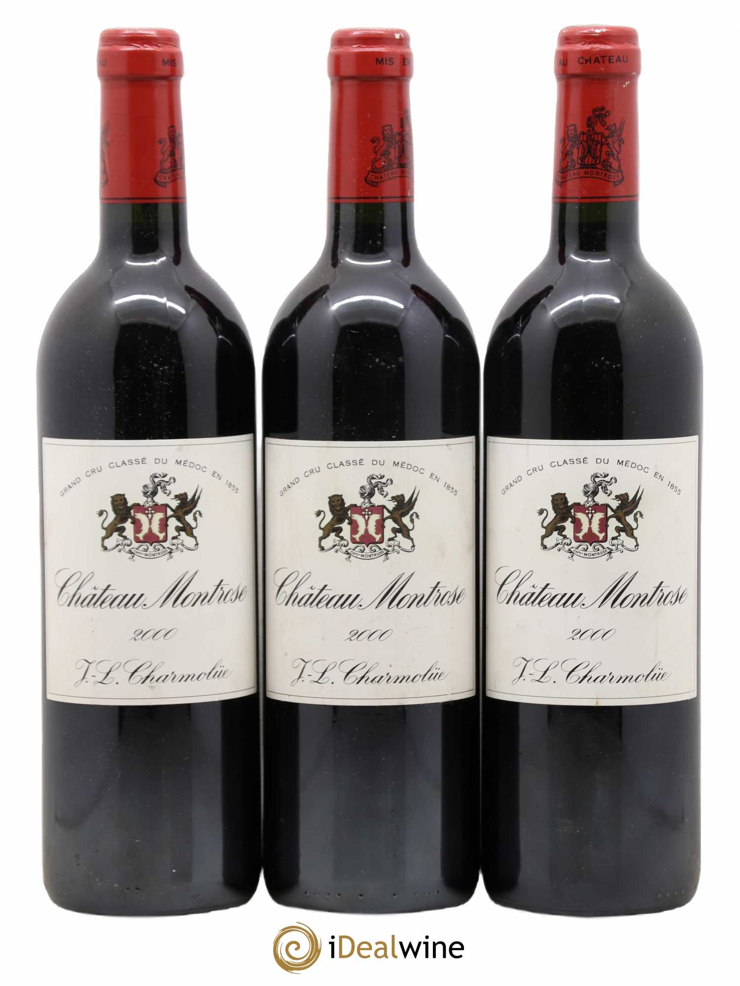 Château Montrose 2ème Grand Cru Classé 2000 - Lot de 3 bouteilles - 0