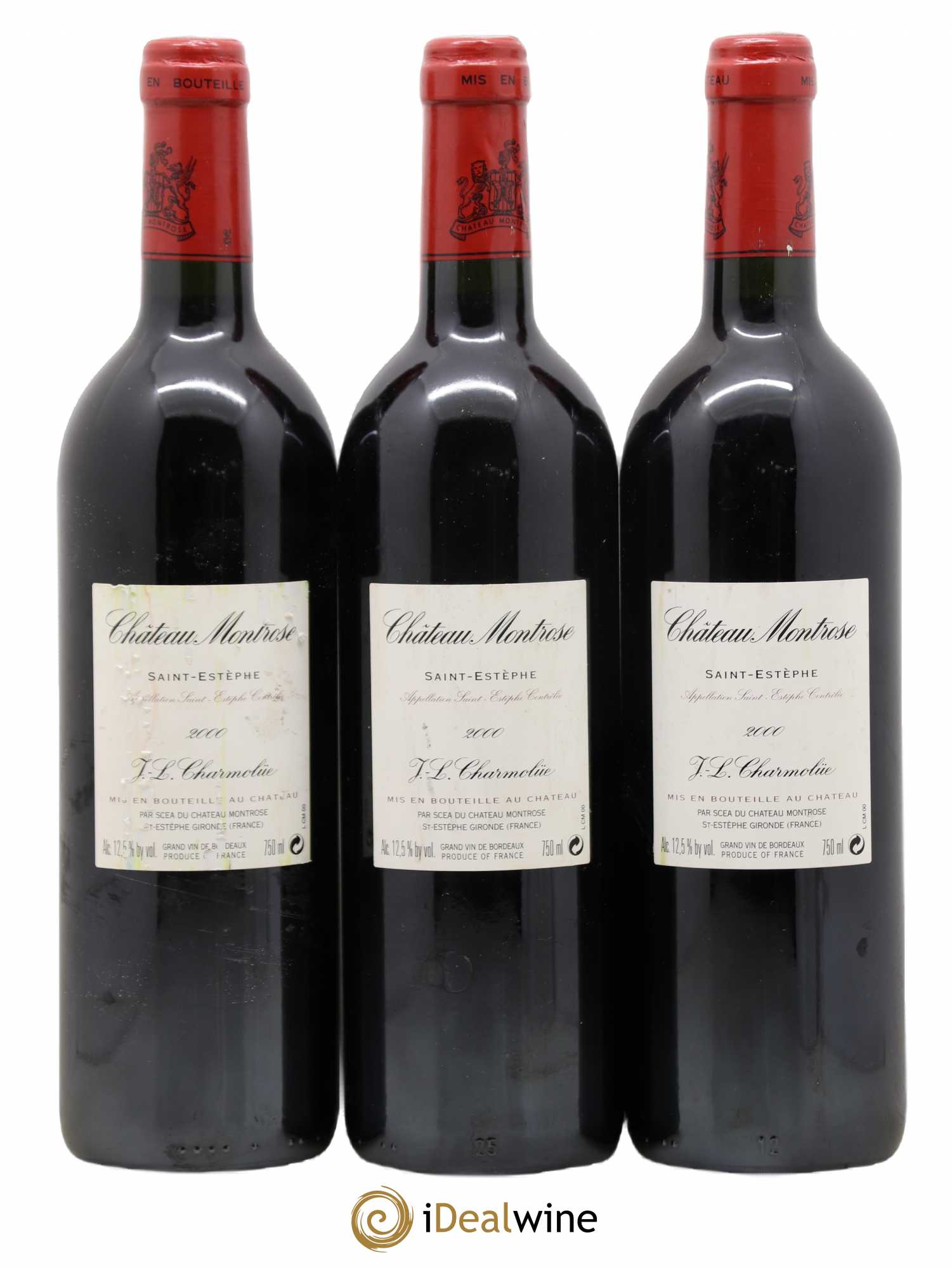 Château Montrose 2ème Grand Cru Classé 2000 - Lot de 3 bouteilles - 1