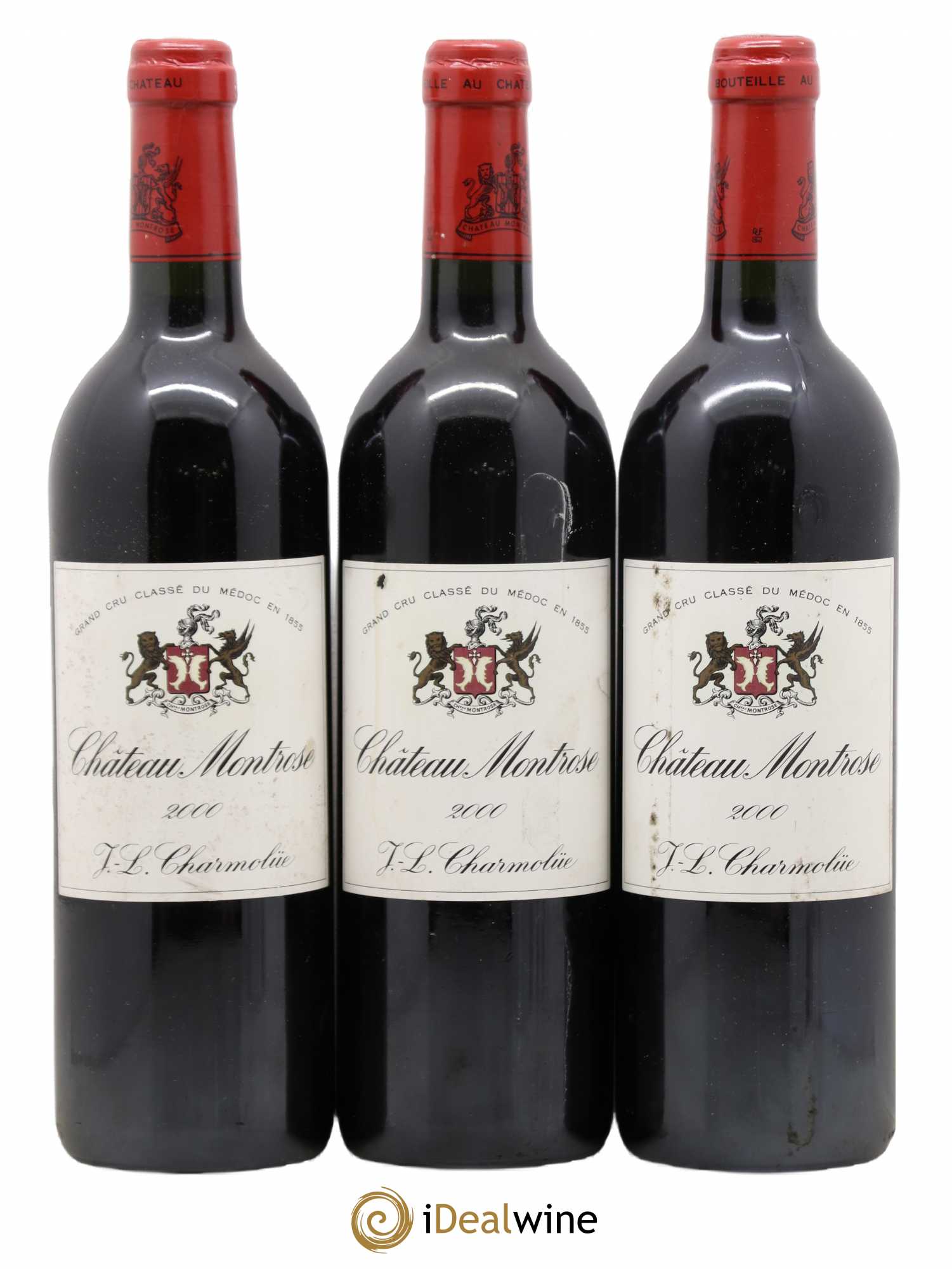 Château Montrose 2ème Grand Cru Classé 2000 - Lot de 3 bouteilles - 0