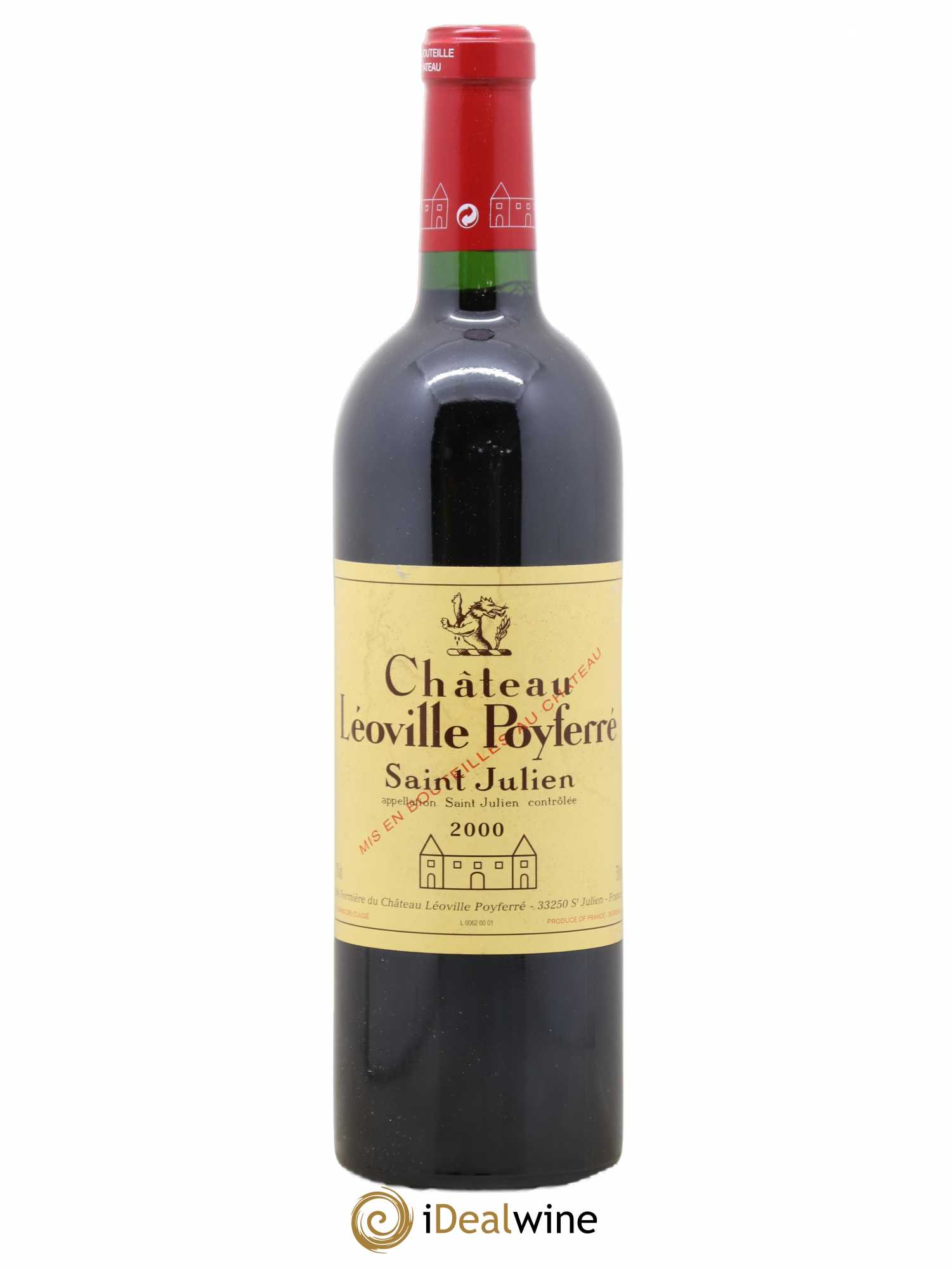 Château Léoville Poyferré 2ème Grand Cru Classé 2000 - Lot de 1 bouteille - 0