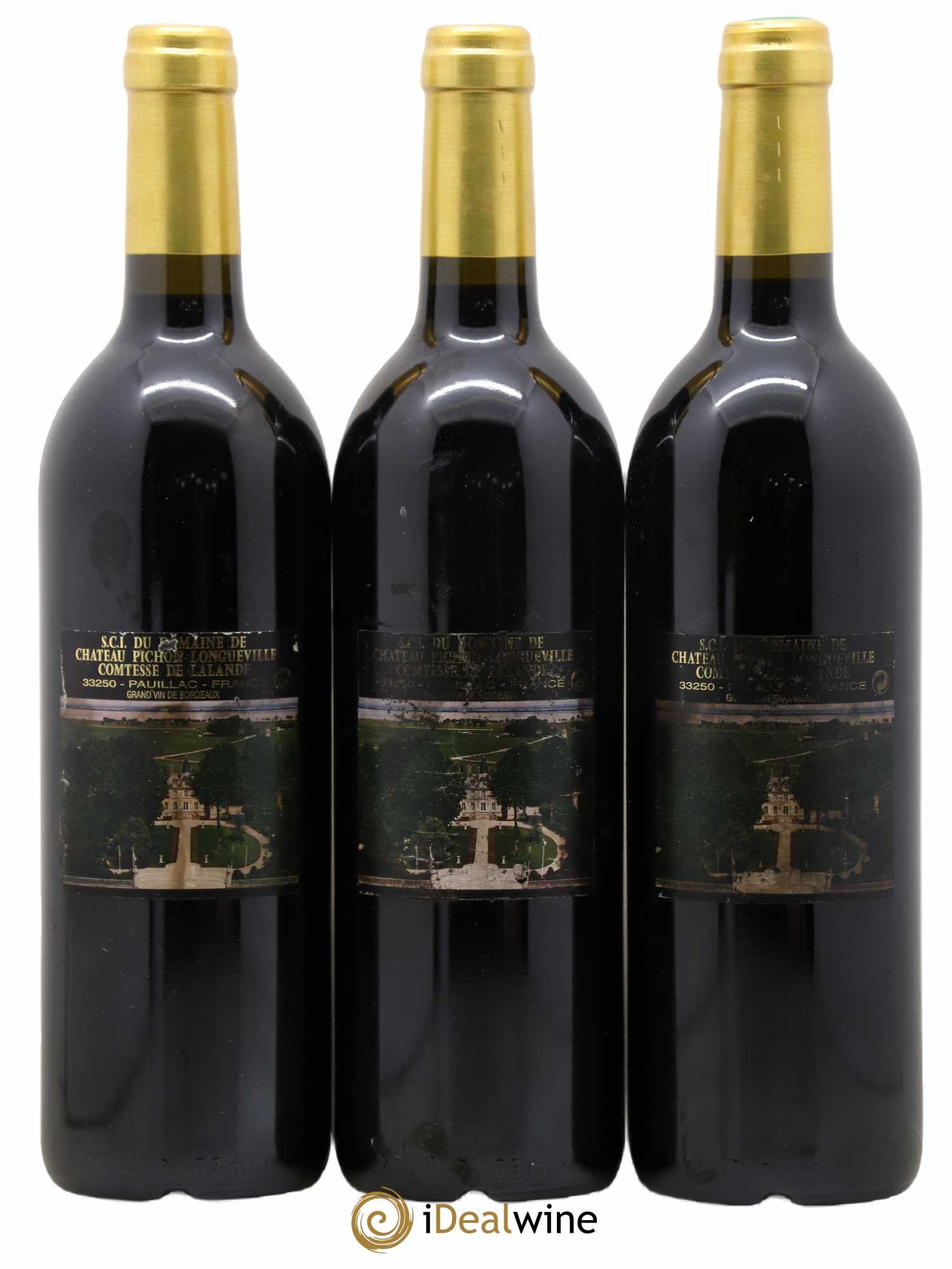 Château Pichon Longueville Comtesse de Lalande 2ème Grand Cru Classé 2000 - Lot de 3 bouteilles - 1