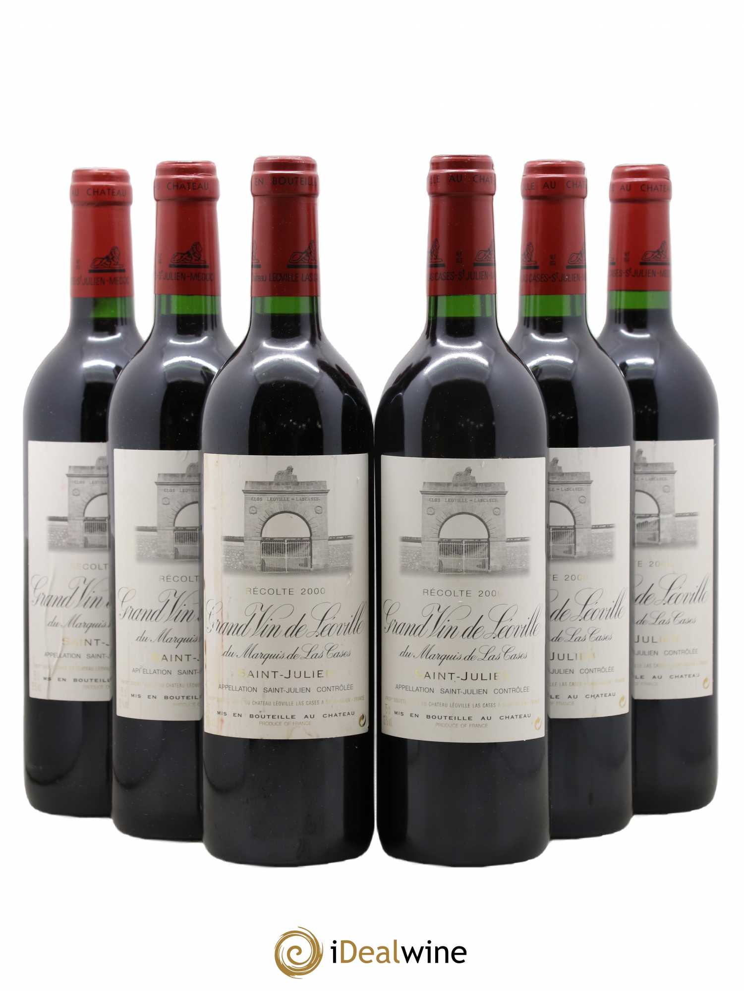 Château Léoville Las Cases 2ème Grand Cru Classé 2000 - Lot de 6 bouteilles - 0