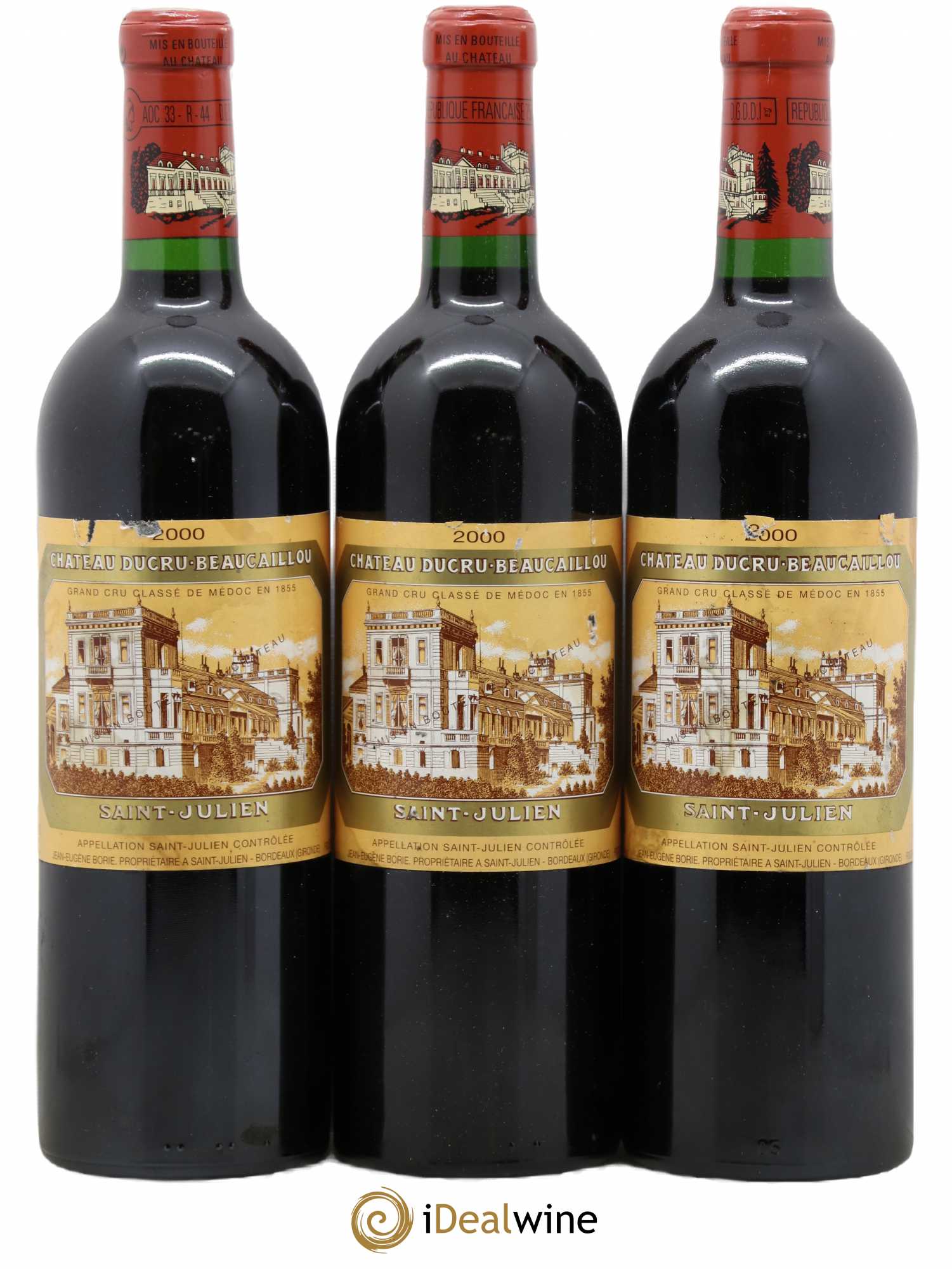 Château Ducru Beaucaillou 2ème Grand Cru Classé 2000 - Lot de 3 bouteilles - 0