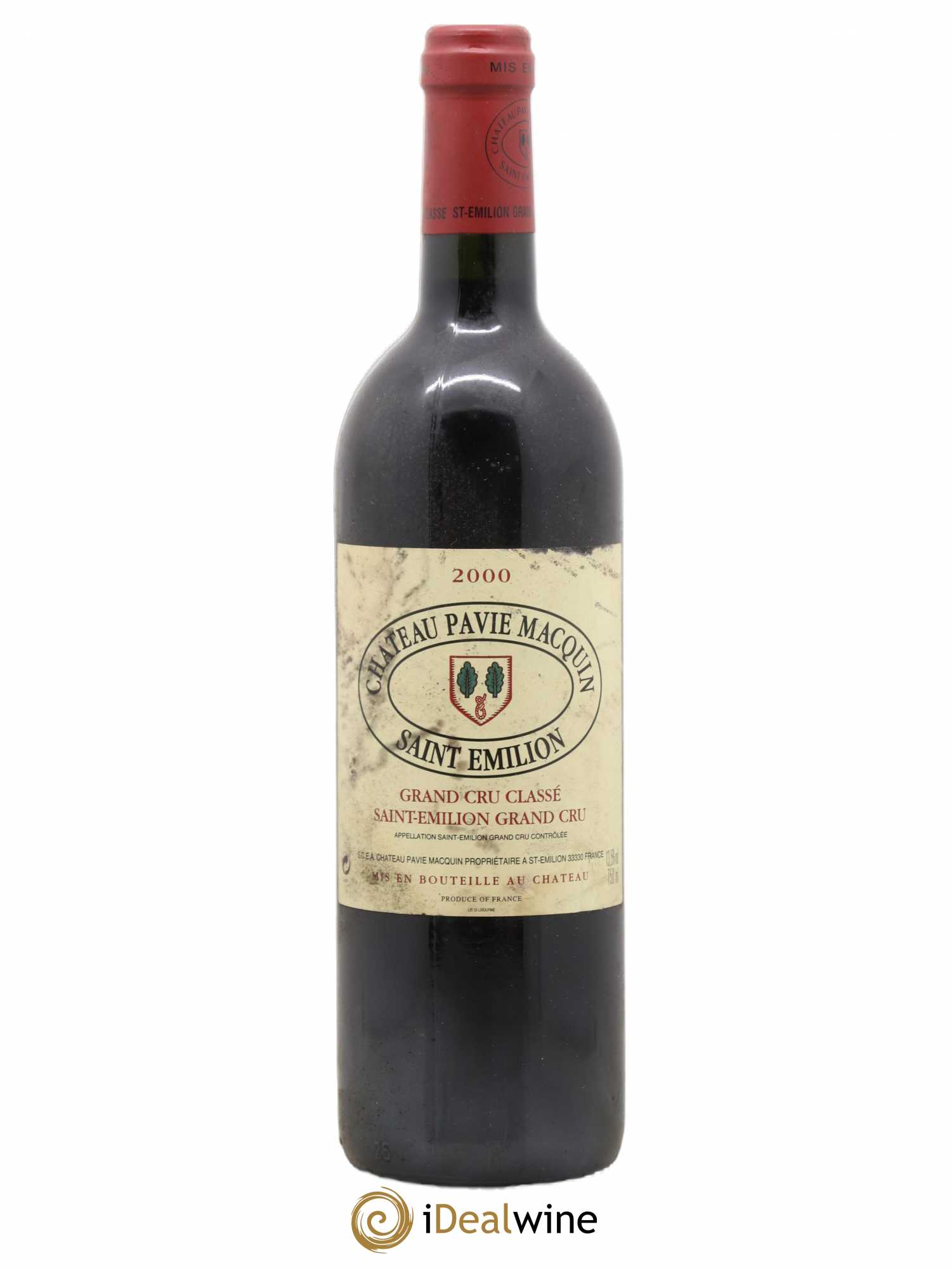 Château Pavie Macquin 1er Grand Cru Classé B 2000 - Lot de 1 bouteille - 0