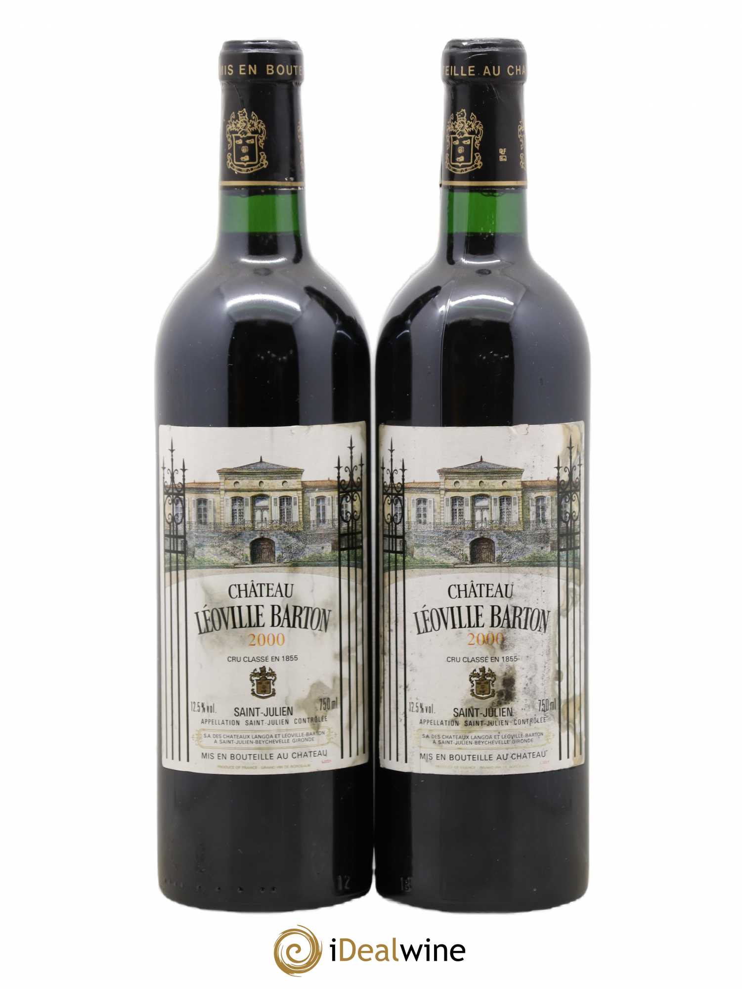 Château Léoville Barton 2ème Grand Cru Classé 2000 - Lot de 2 bouteilles - 0