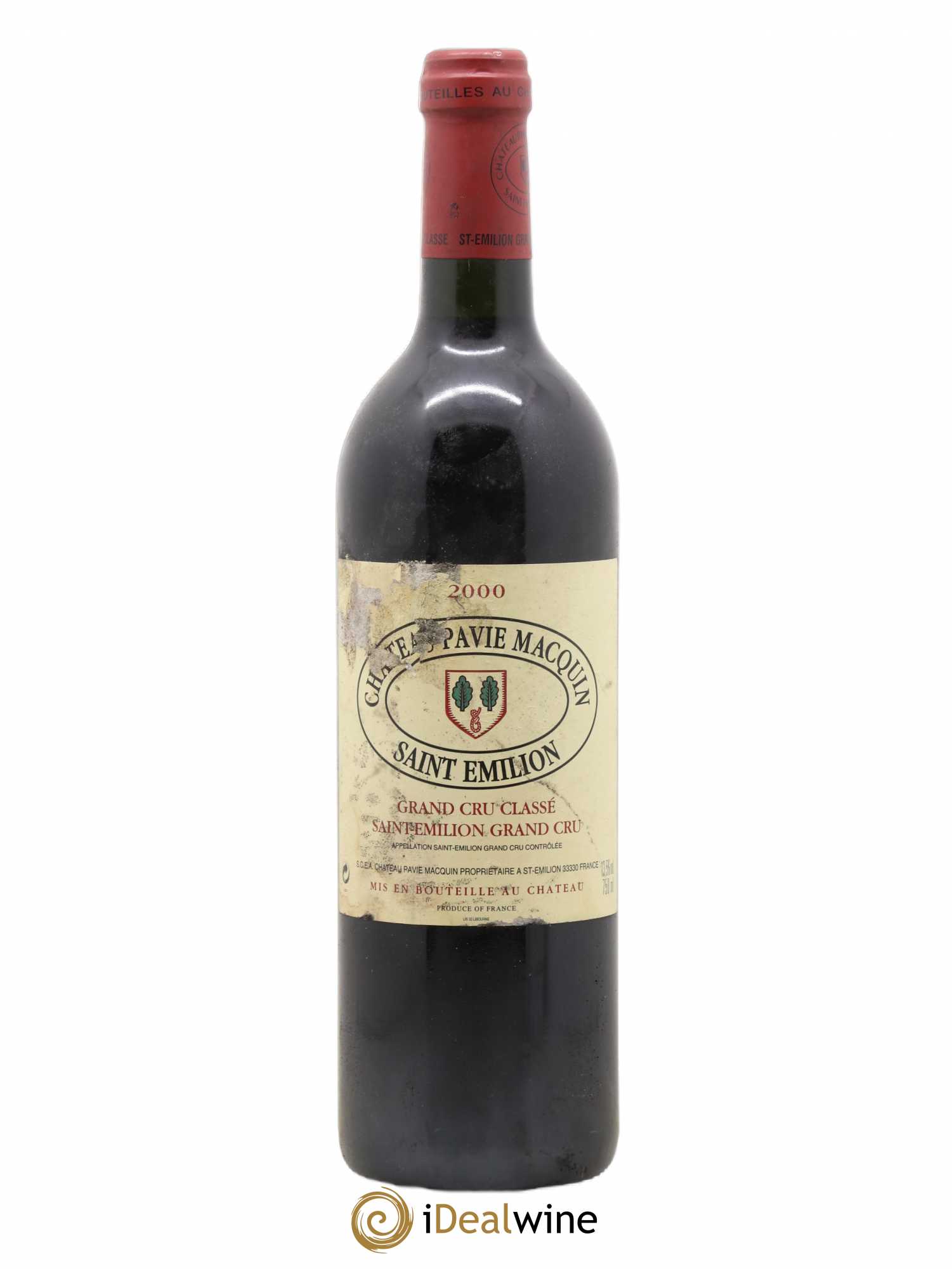 Château Pavie Macquin 1er Grand Cru Classé B 2000 - Lot de 1 bouteille - 0