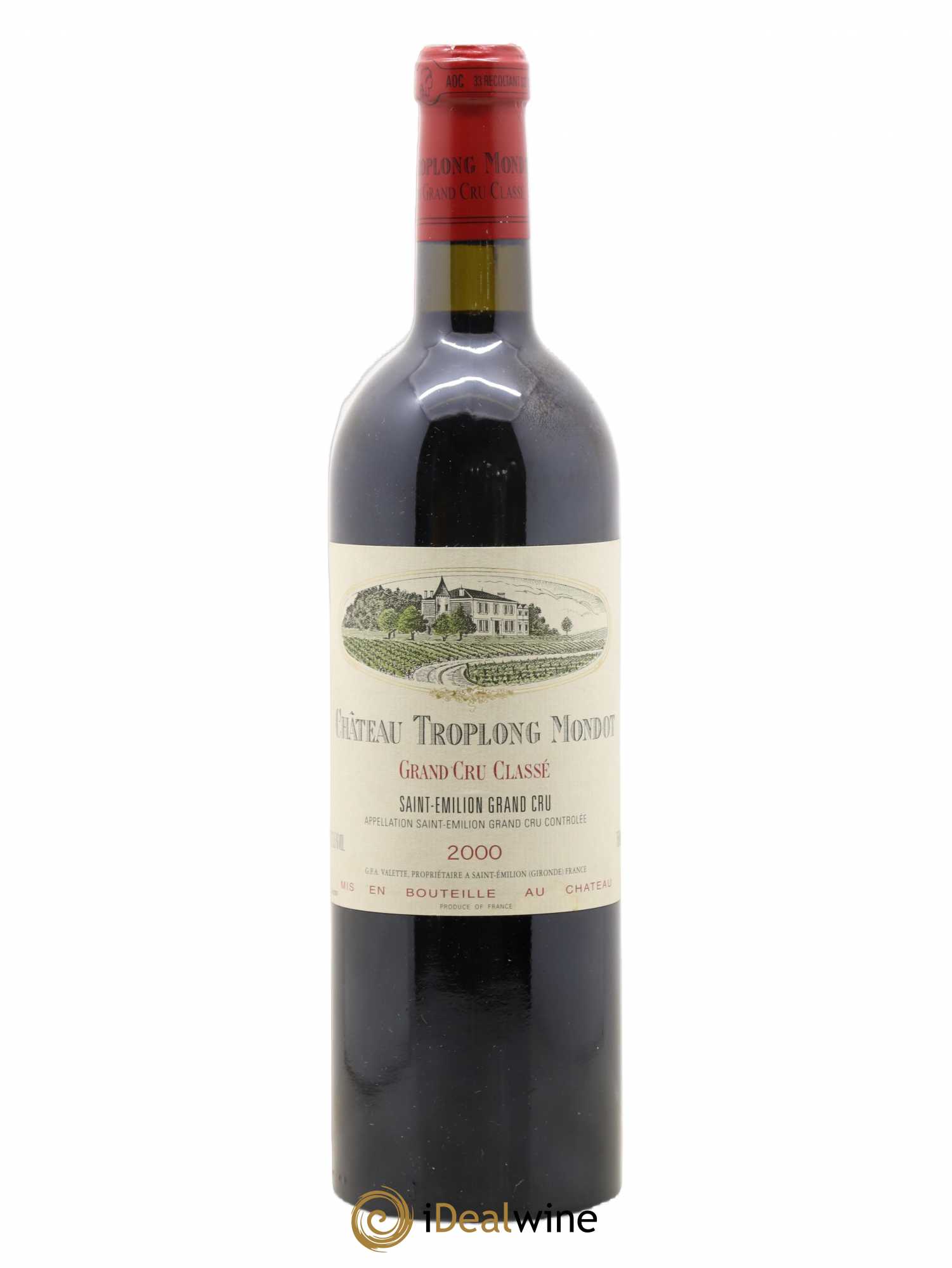 Château Troplong Mondot 1er Grand Cru Classé B 2000 - Lot de 1 bouteille - 0