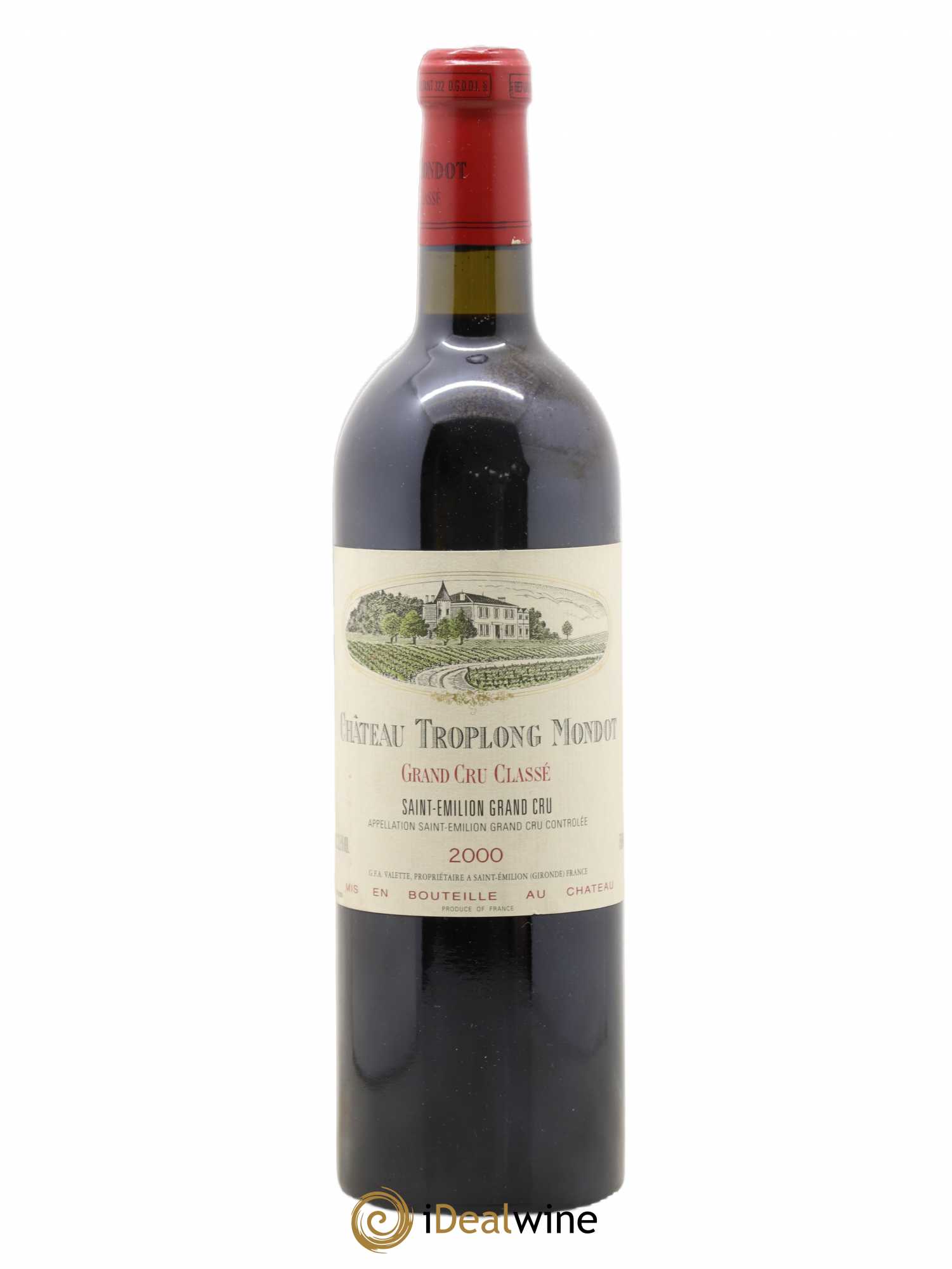 Château Troplong Mondot 1er Grand Cru Classé B 2000 - Lot de 1 bouteille - 0
