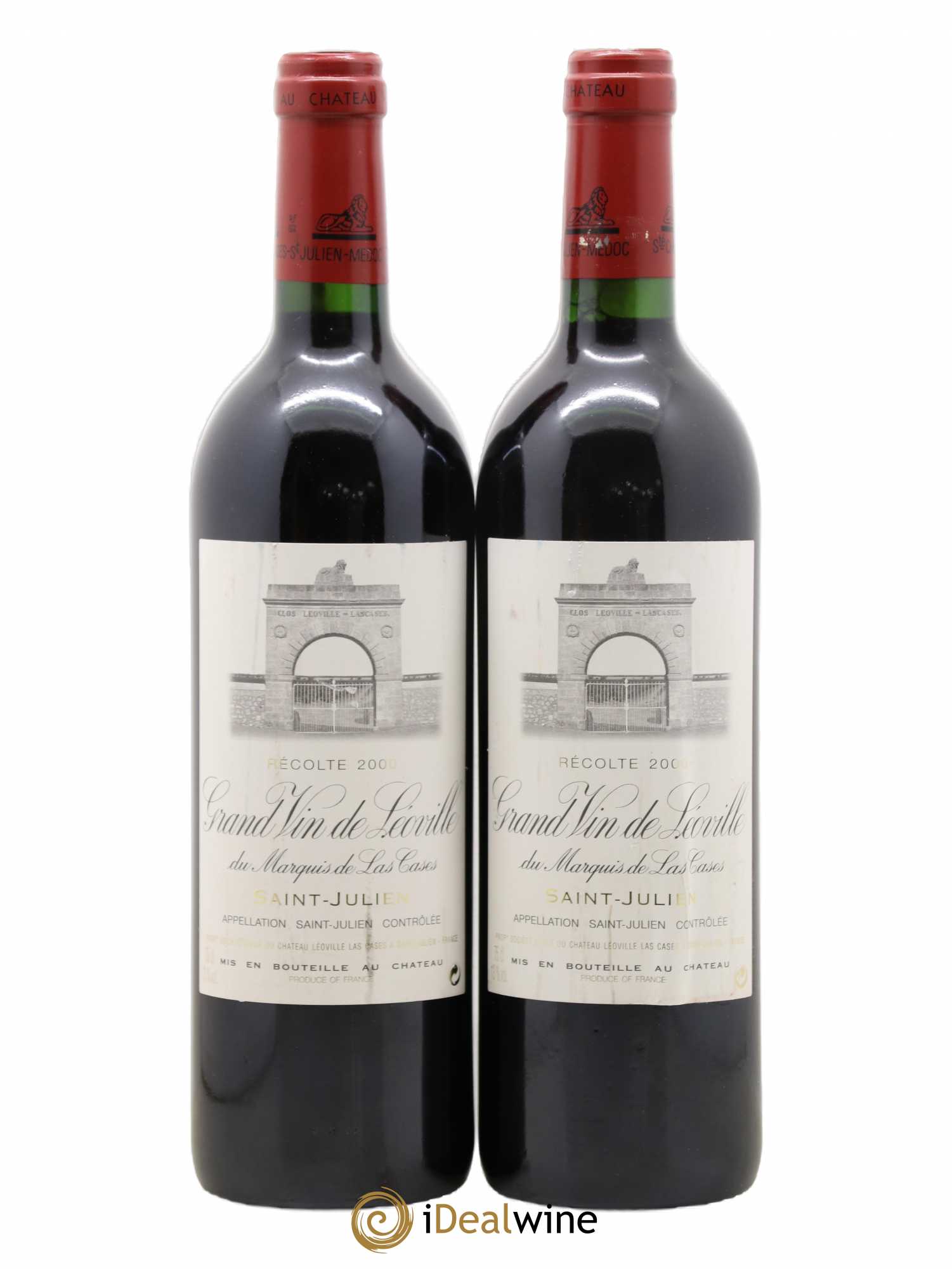 Château Léoville Las Cases 2ème Grand Cru Classé 2000 - Lot de 2 bouteilles - 0
