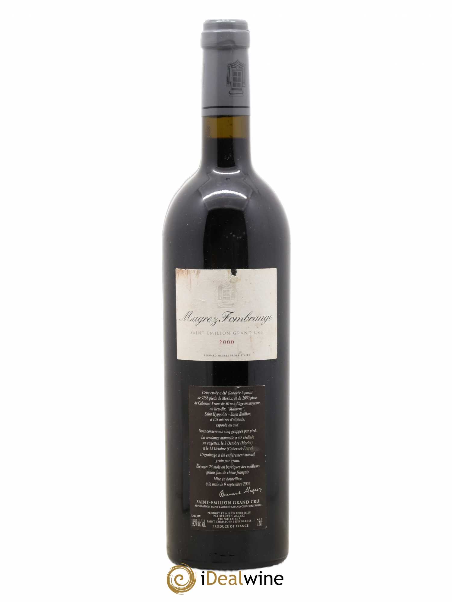 Château Magrez Fombrauge 2000 - Lot de 1 bouteille - 0