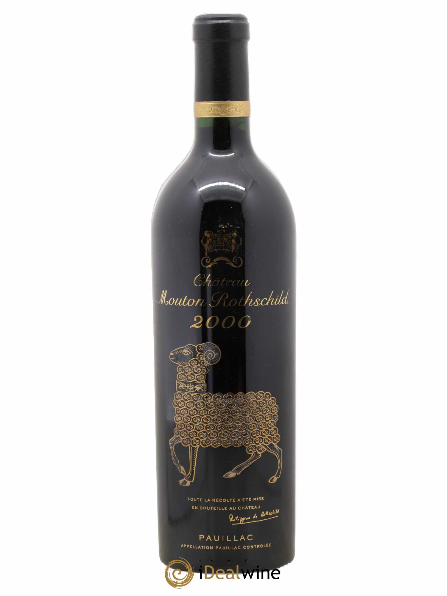 Château Mouton Rothschild 1er Grand Cru Classé 2000 - Lot de 1 bouteille - 0