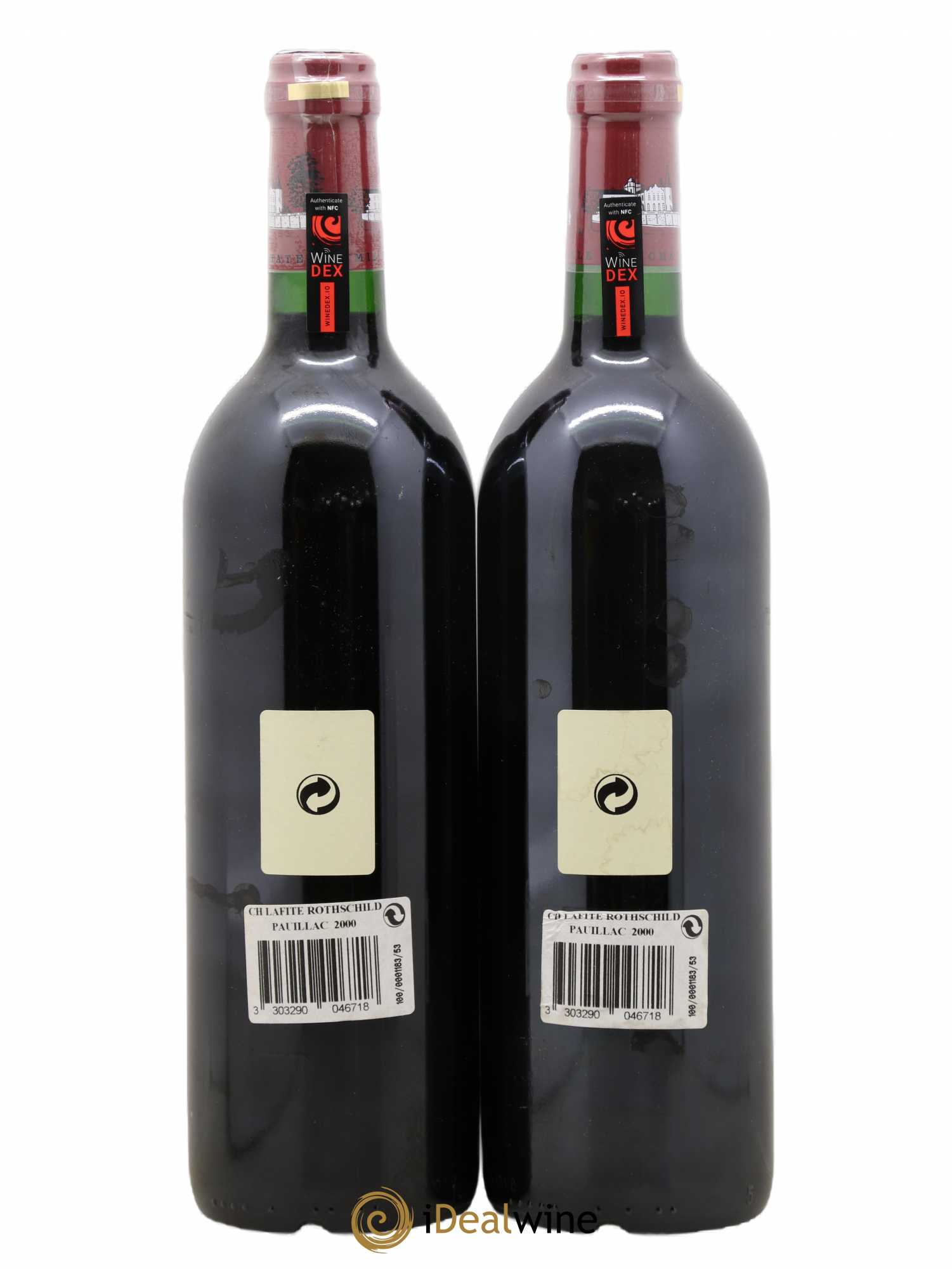 Château Lafite Rothschild 1er Grand Cru Classé 2000 - Lot of 2 bottles - 1