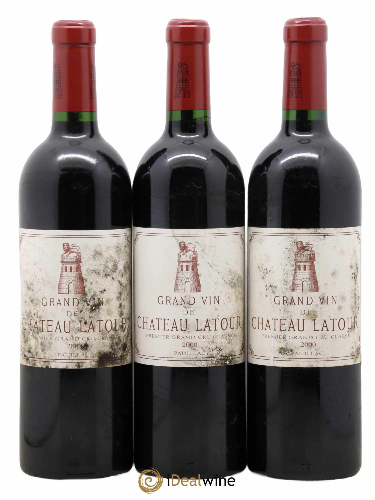 Château Latour 1er Grand Cru Classé 2000 - Lot de 3 bouteilles - 0