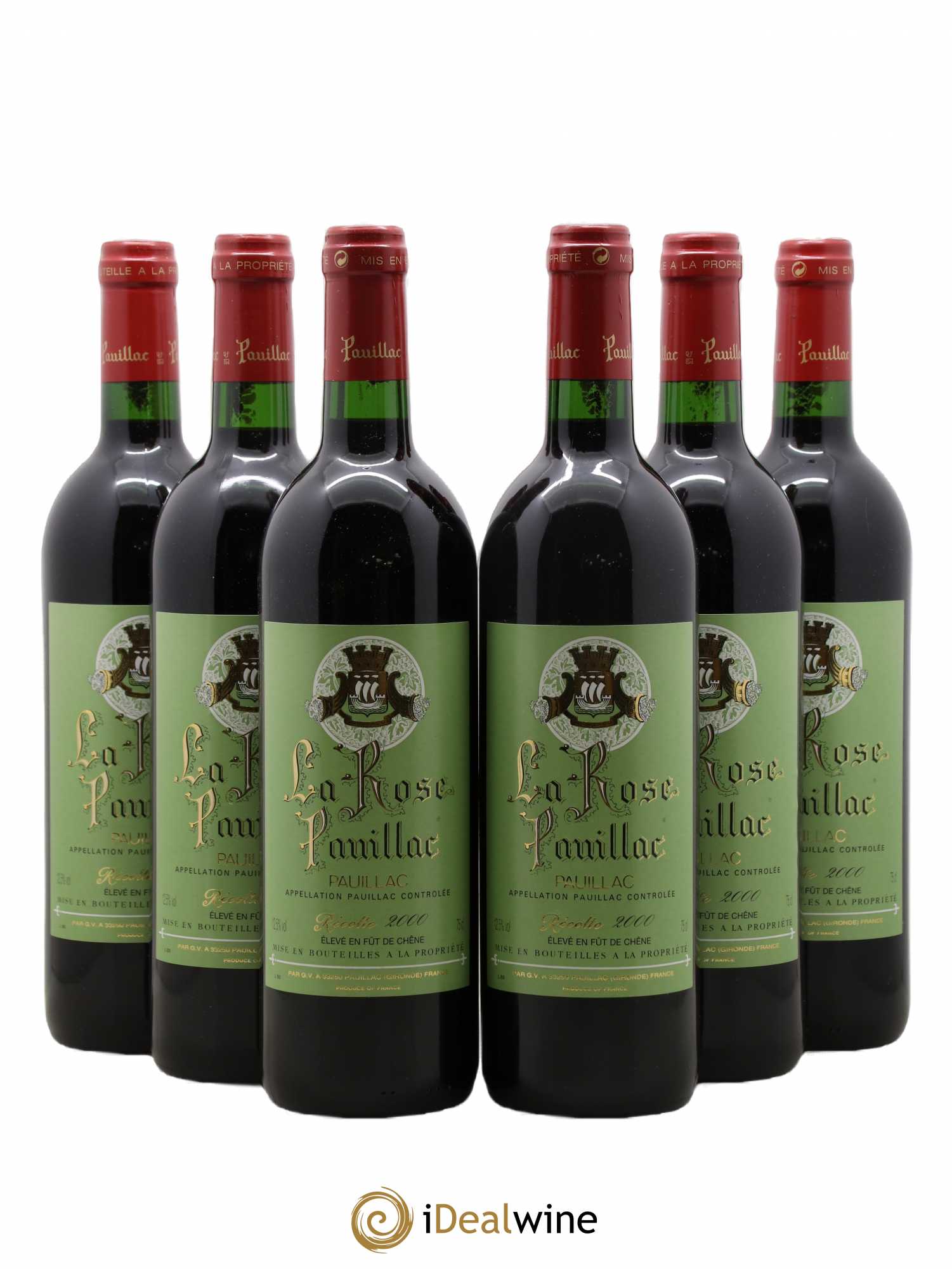 La Rose Pauillac 2000 - Lot de 6 bouteilles - 0