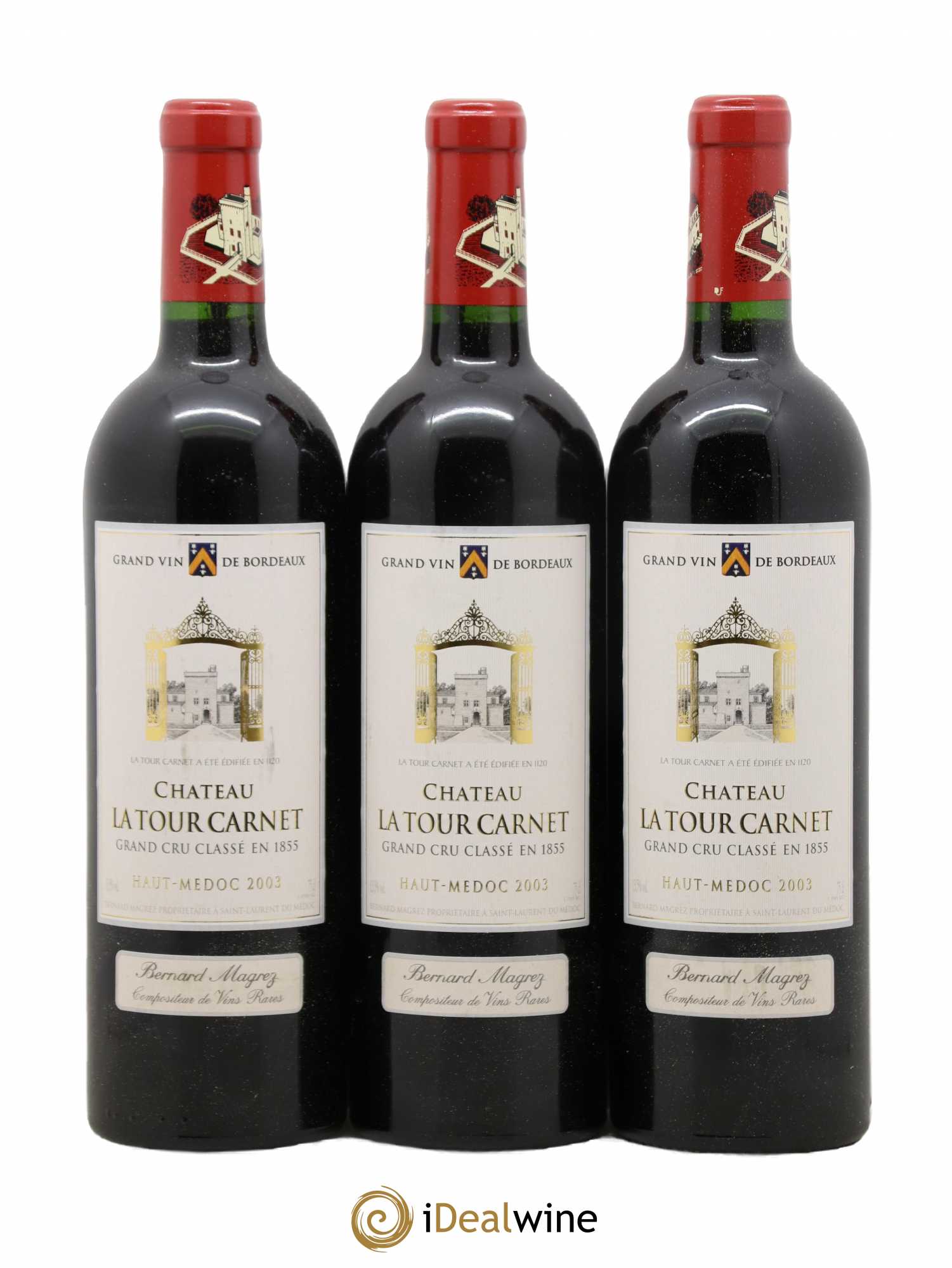 Château la Tour Carnet 4ème Grand Cru Classé 2003 - Lot de 12 bouteilles - 4