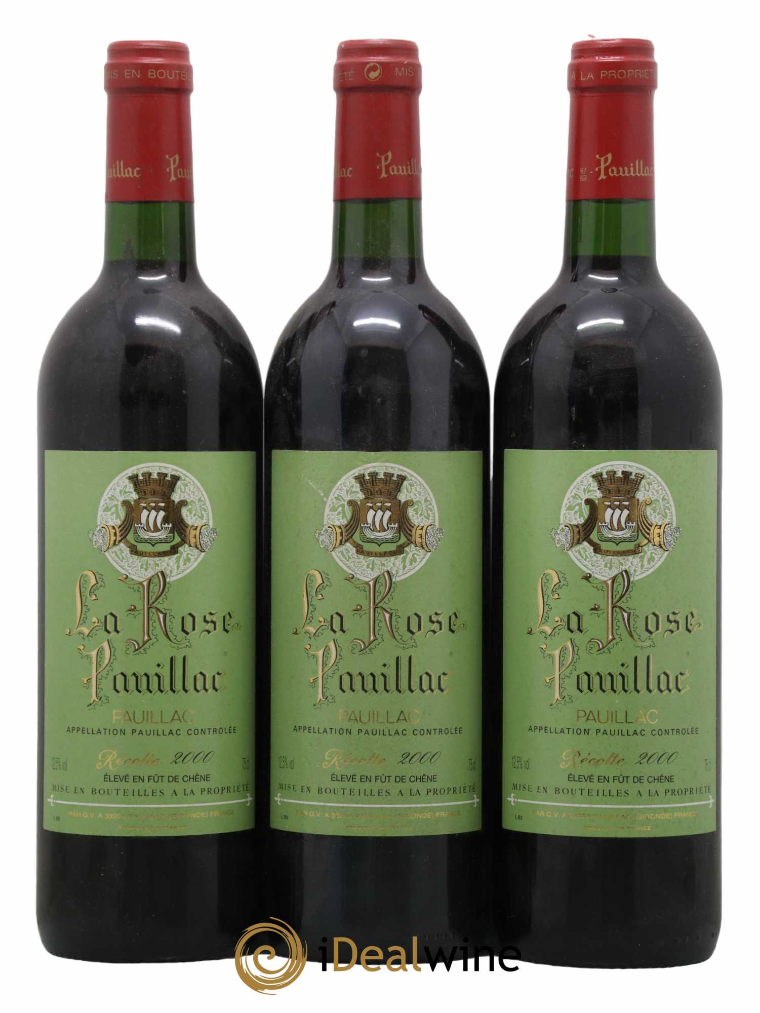 La Rose Pauillac 2000 - Lot de 3 bouteilles - 0