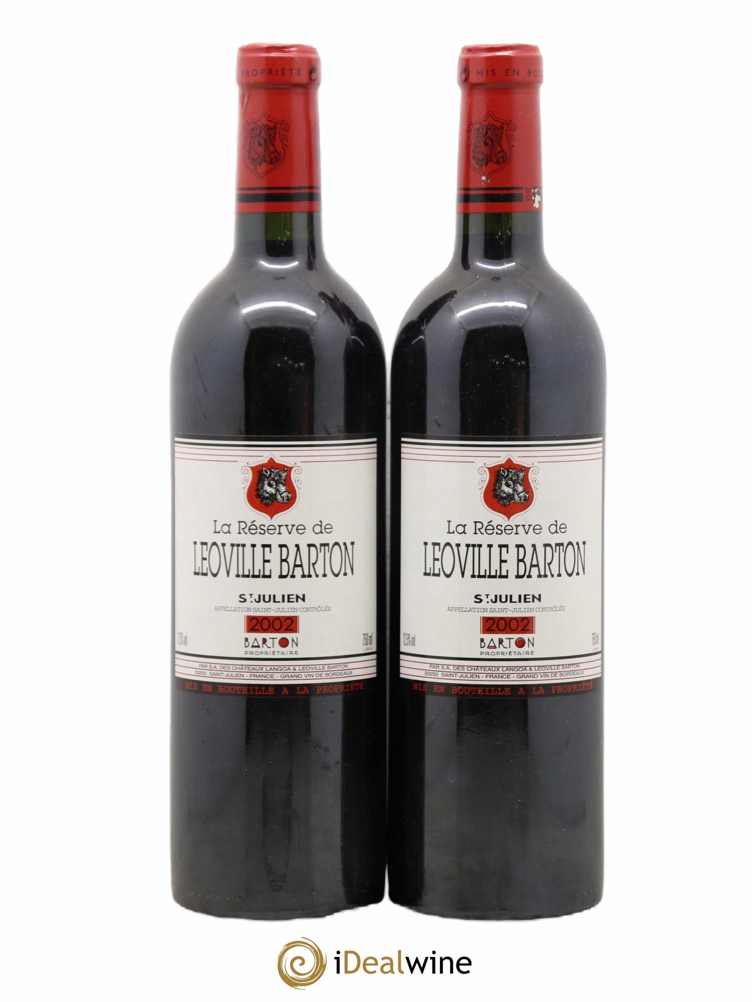 La Réserve de Léoville Barton 2002 - Lot de 2 bouteilles - 0