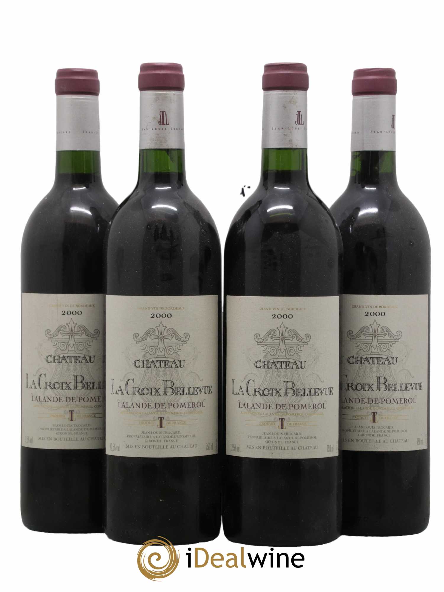 Lalande-de-Pomerol Château La Croix Bellevue 2000 - Lot de 4 bouteilles - 0