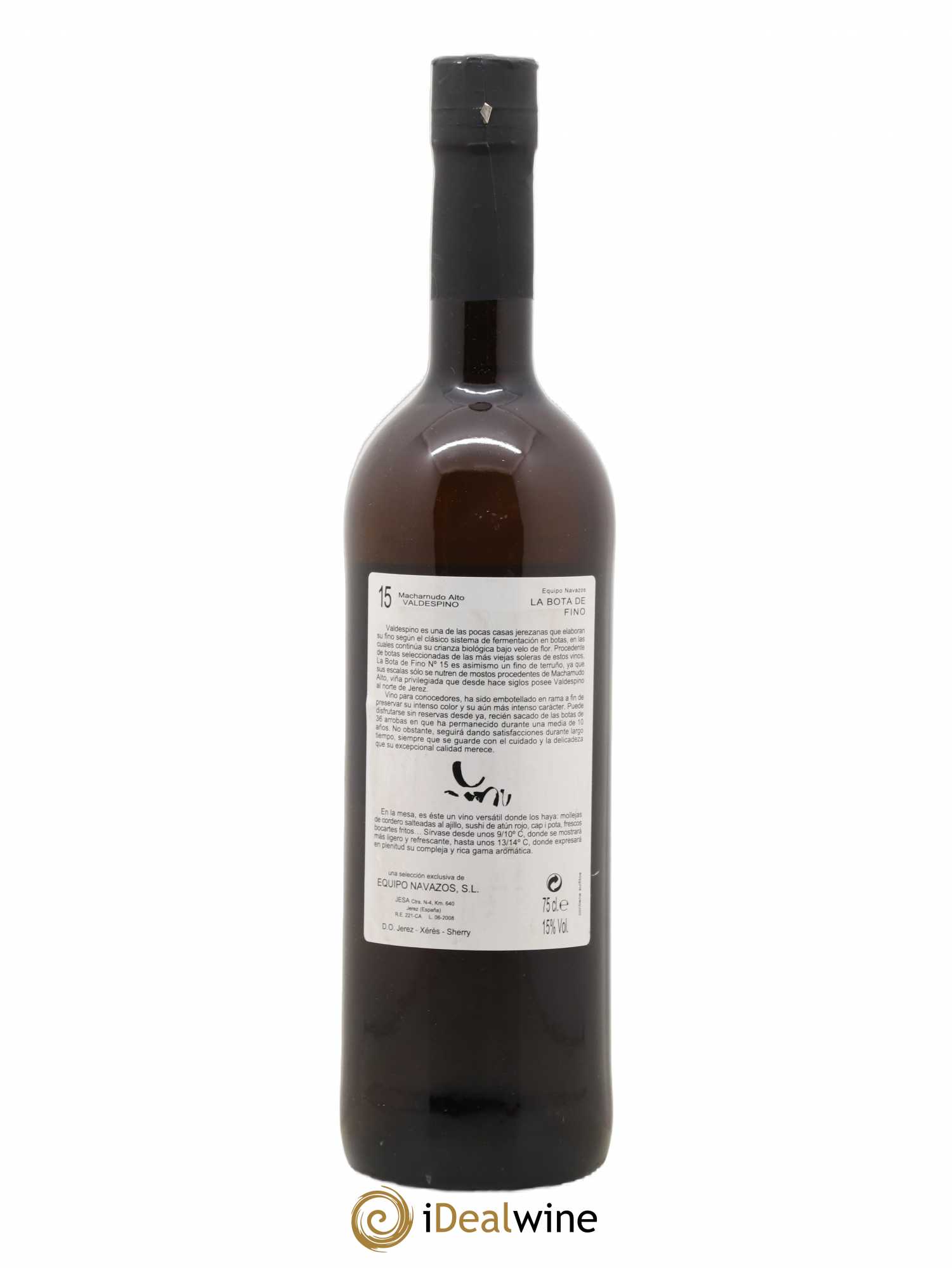 Jerez (Xerez, Sherry) Equipo Navazos La Bota de fino Jerez Saca de Juion 2008 - Posten von 1 Flasche - 1