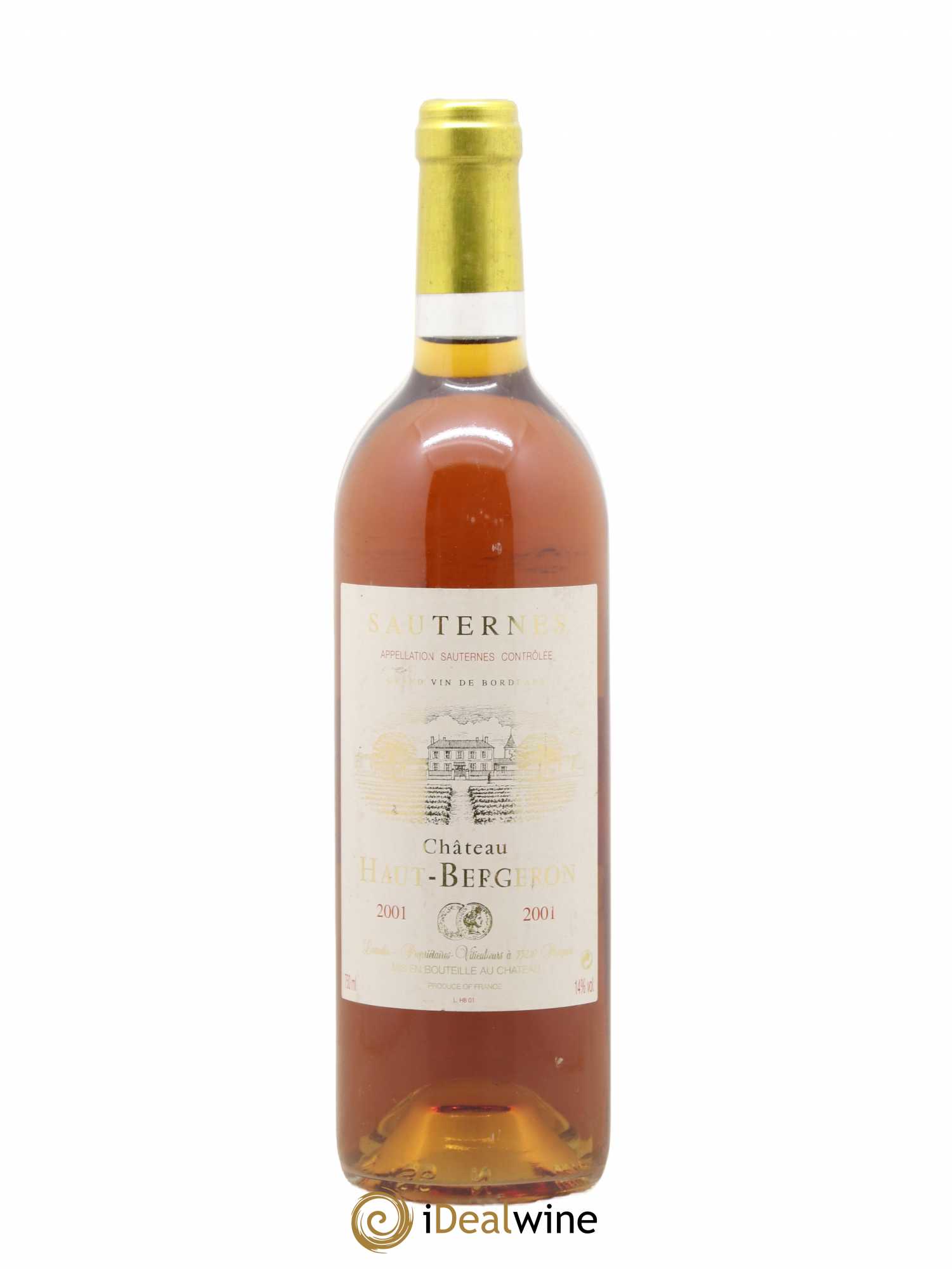 Château Haut-Bergeron 2001 - Lotto di 1 bottiglia - 0
