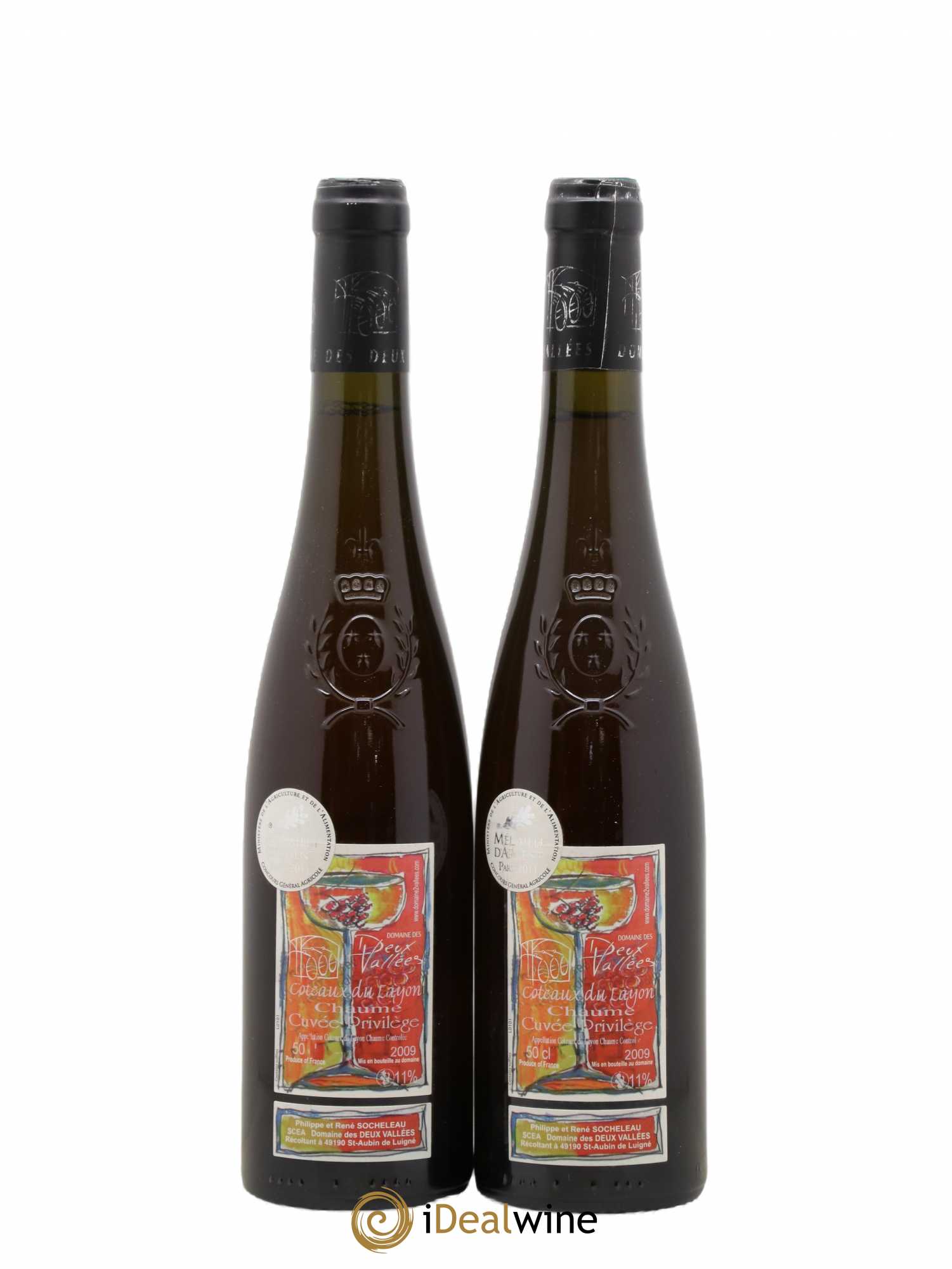 Coteaux du Layon Socheleau Domaine des Deux Vallées Chaume Cuvée Privilège 50cl 2009 - Lotto di 2 bottiglie - 0
