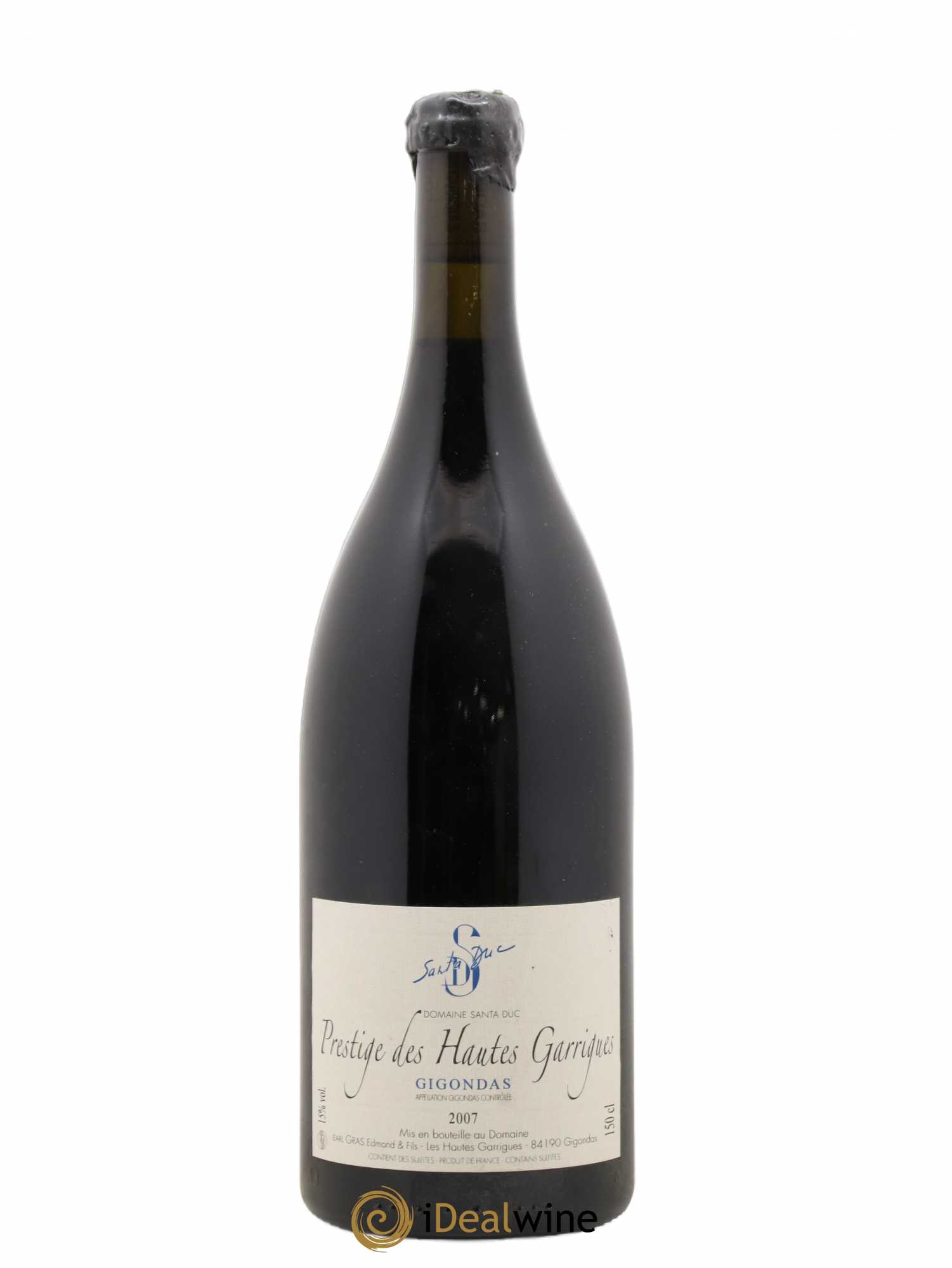 Gigondas Santa Duc (Domaine) Hautes Garrigues Famille Gras 2007 - Lot de 1 magnum - 0