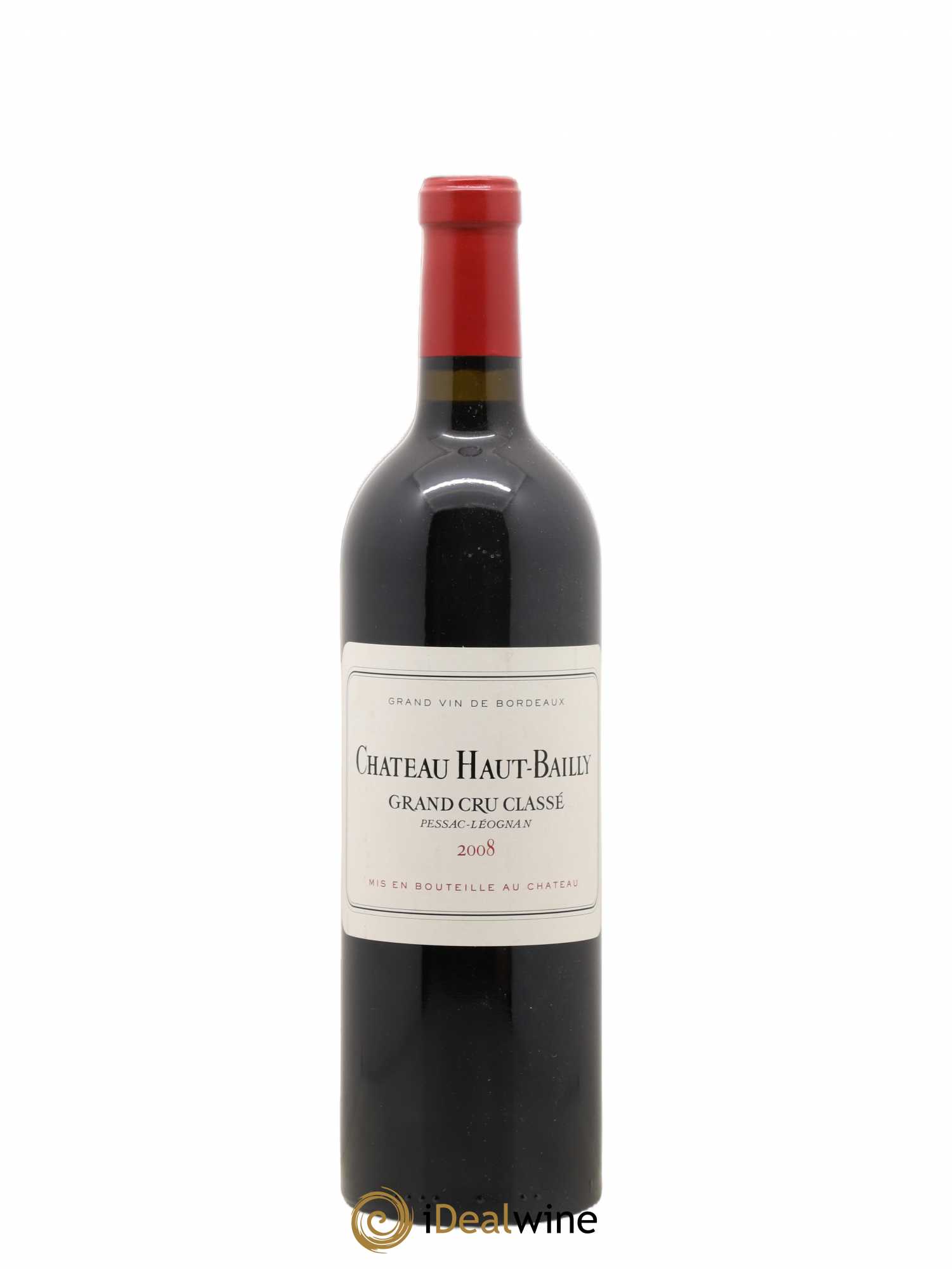 Château Haut-Bailly Cru Classé de Graves 2008 - Lot de 1 bouteille - 0