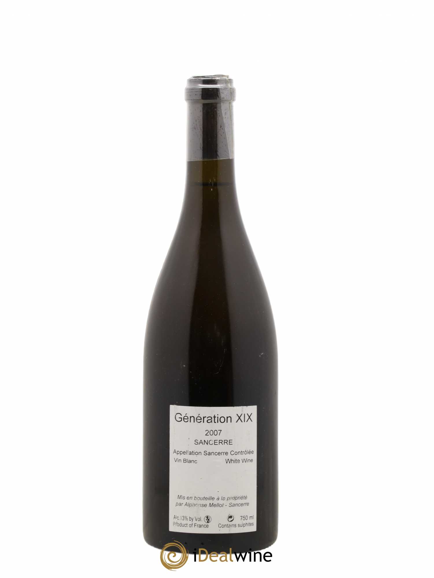 Sancerre Génération XIX Alphonse Mellot 2007 - Lot de 1 bouteille - 1