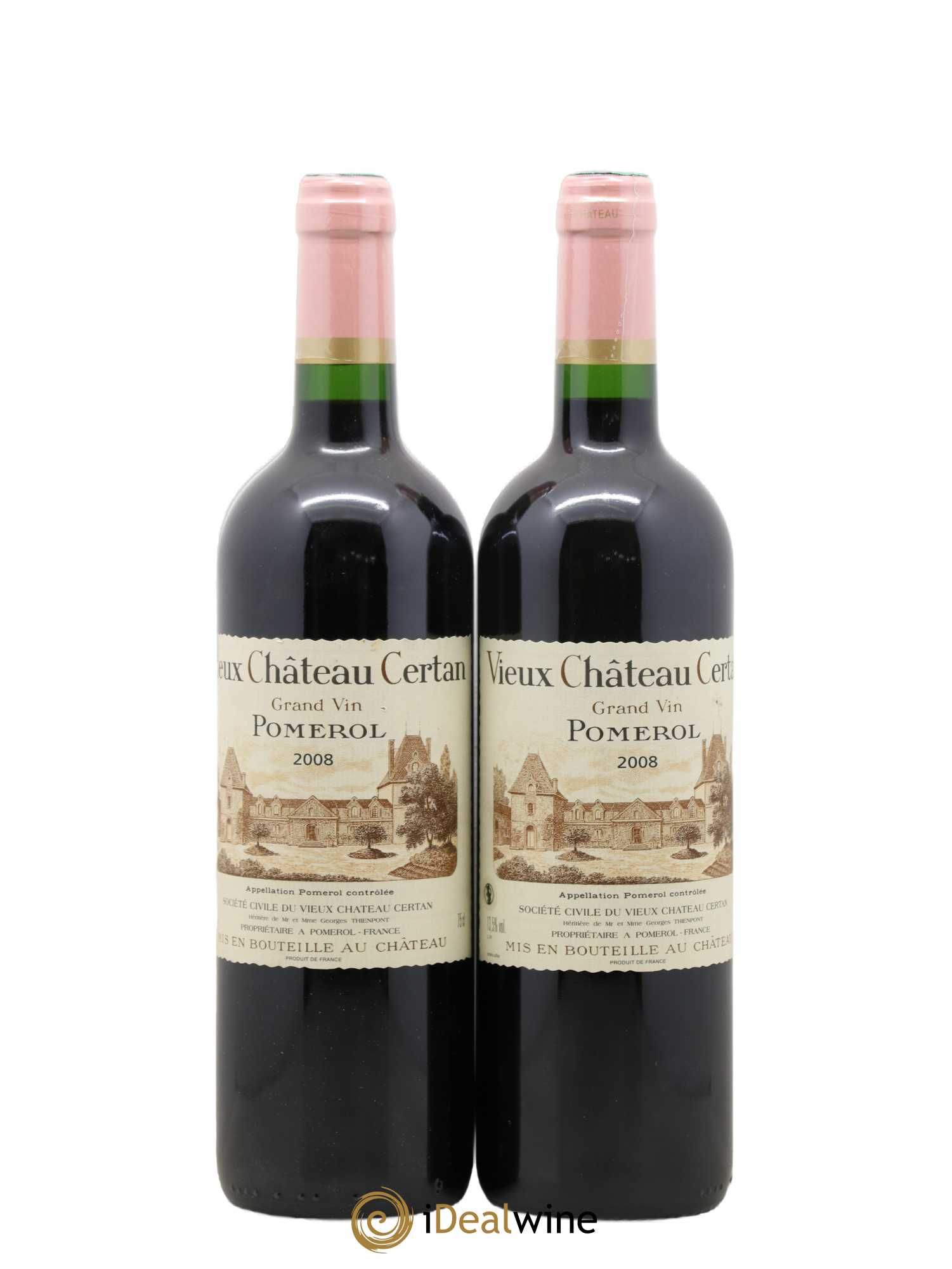 Vieux Château Certan 2008 - Lot de 2 bouteilles - 0