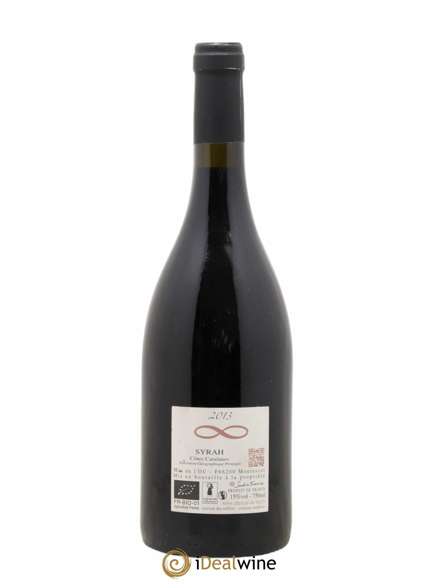 Côtes Catalanes (VDP des Côtes Catalanes) Château de l'Ou Cuvée Infiniment Syrah 2013 - Lot de 1 bouteille - 1
