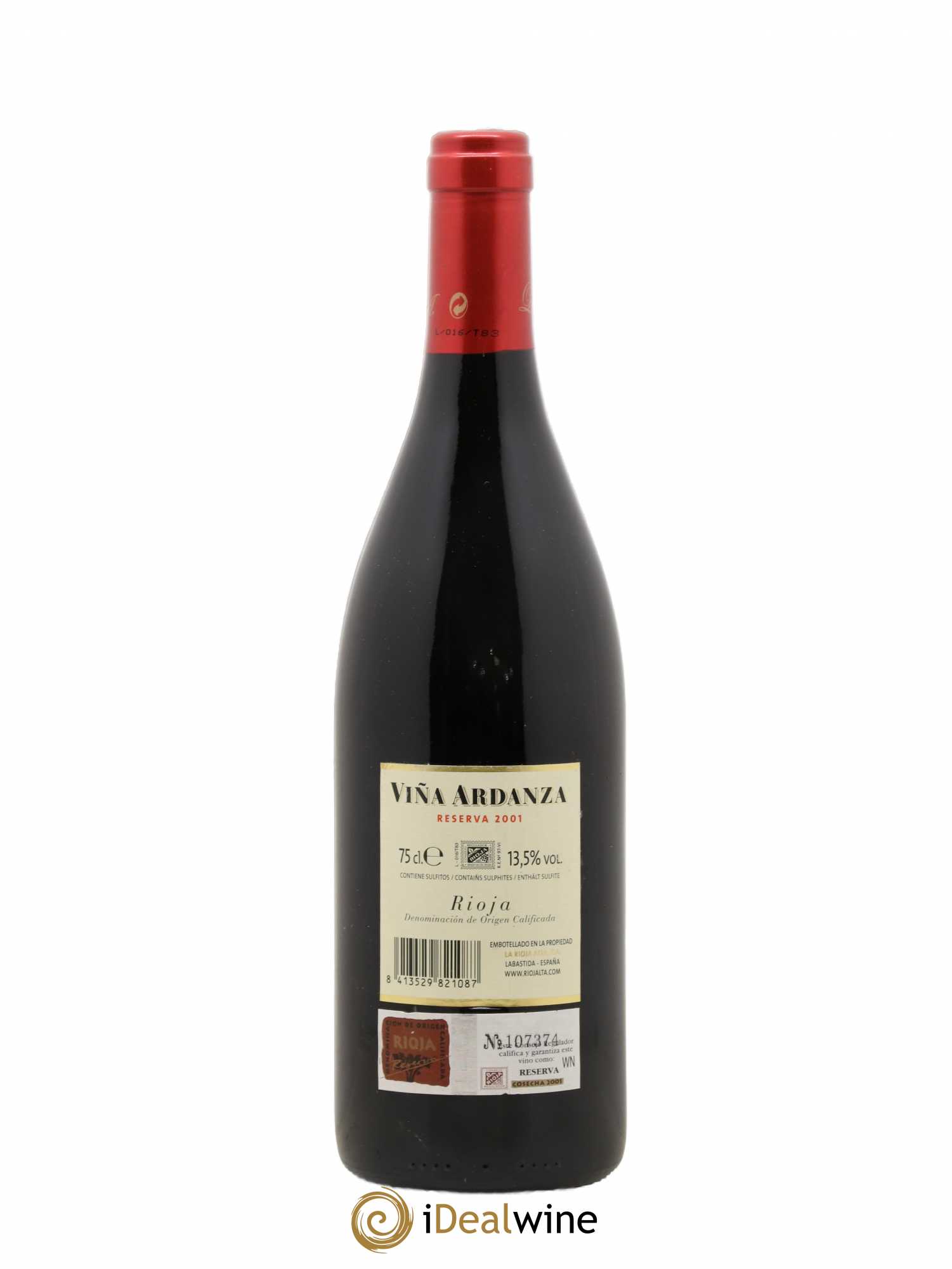 Rioja DOCA Vina Ardanza Rioja Reserva Especial 2001 - Lotto di 1 bottiglia - 1