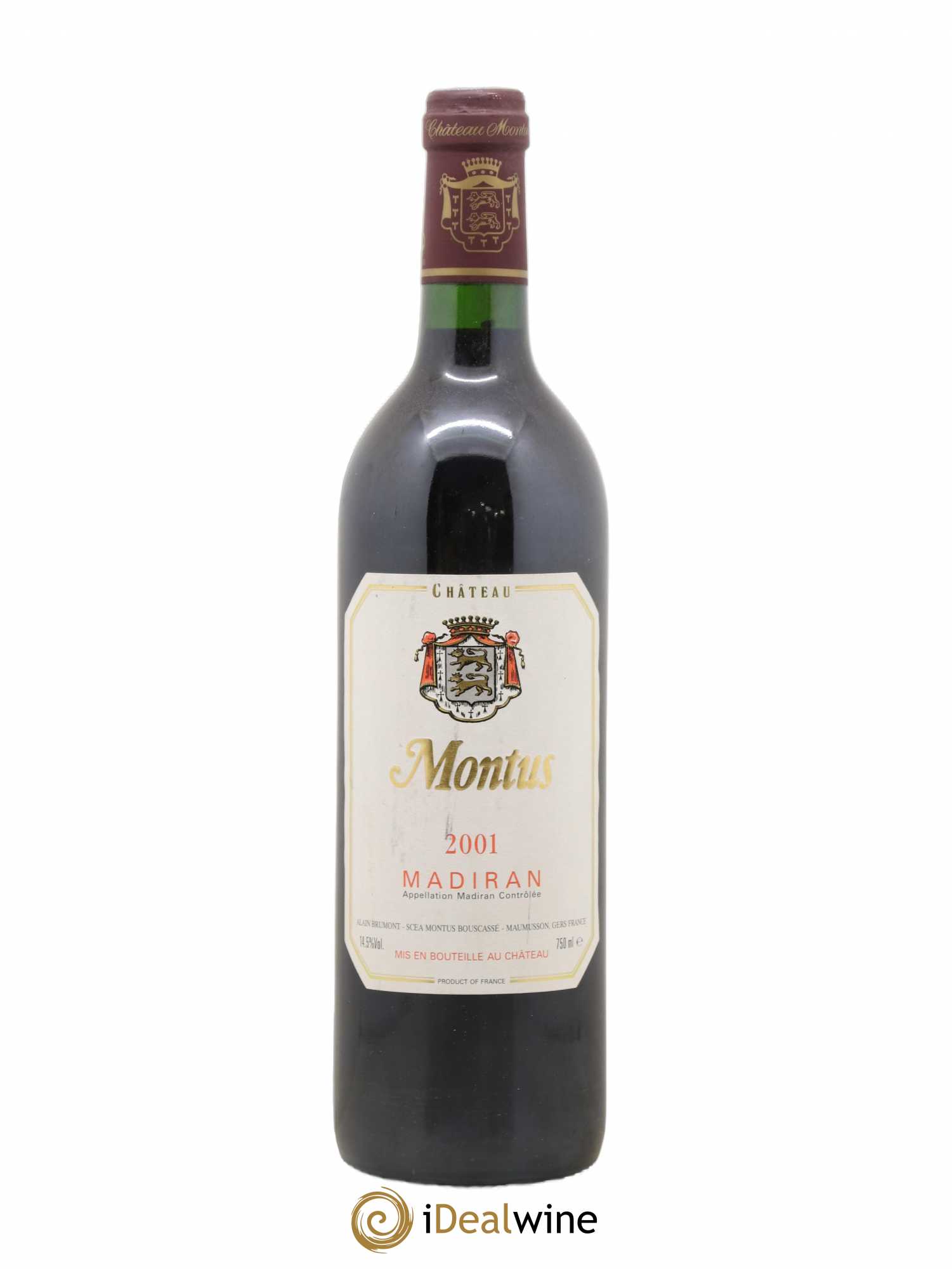 Madiran Château Montus Alain Brumont 2001 - Lot de 1 bouteille - 0