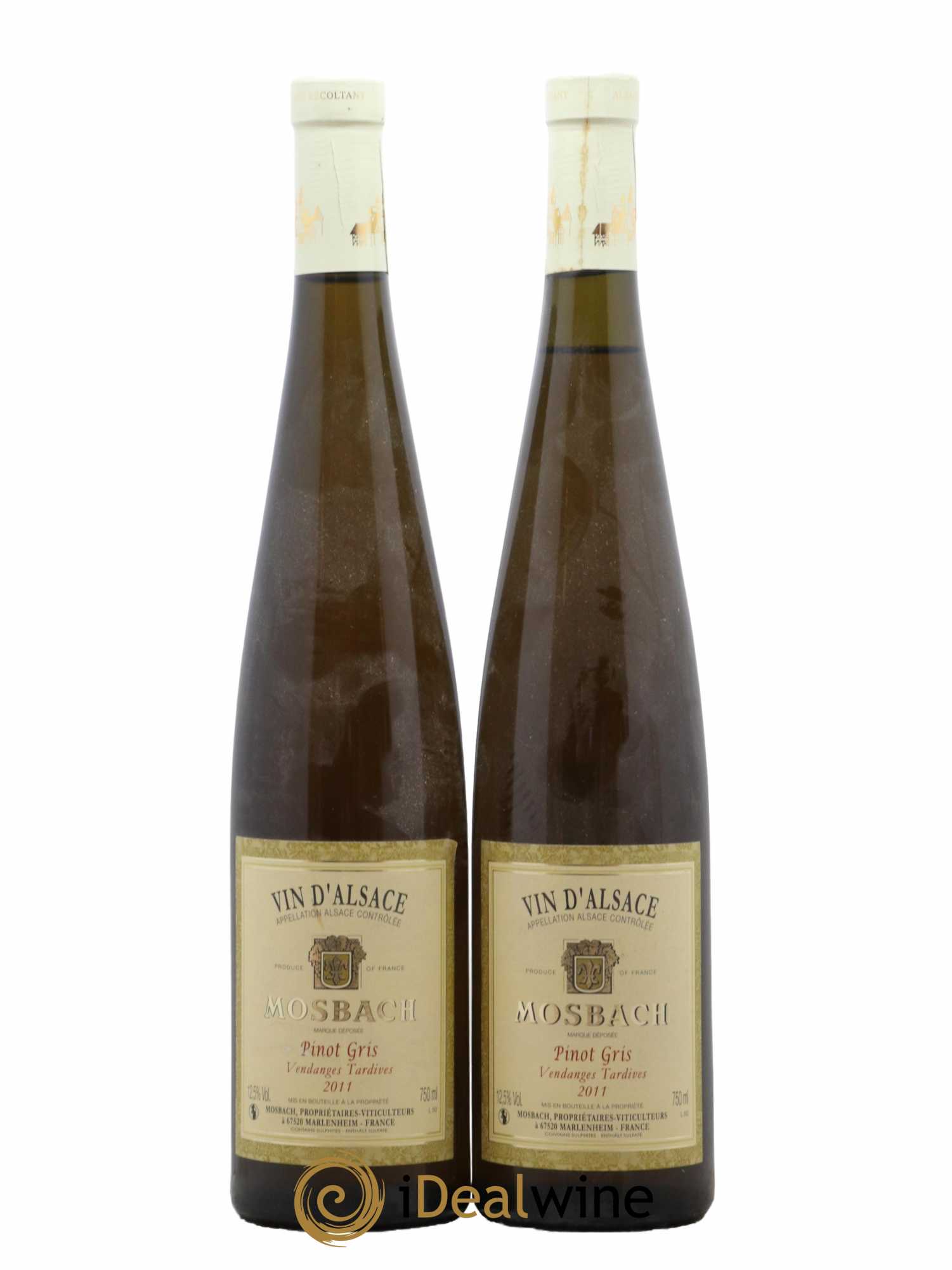 Alsace Mosbach Pinot Gris Vendanges Tardives 2011 - Lotto di 2 bottiglie - 0