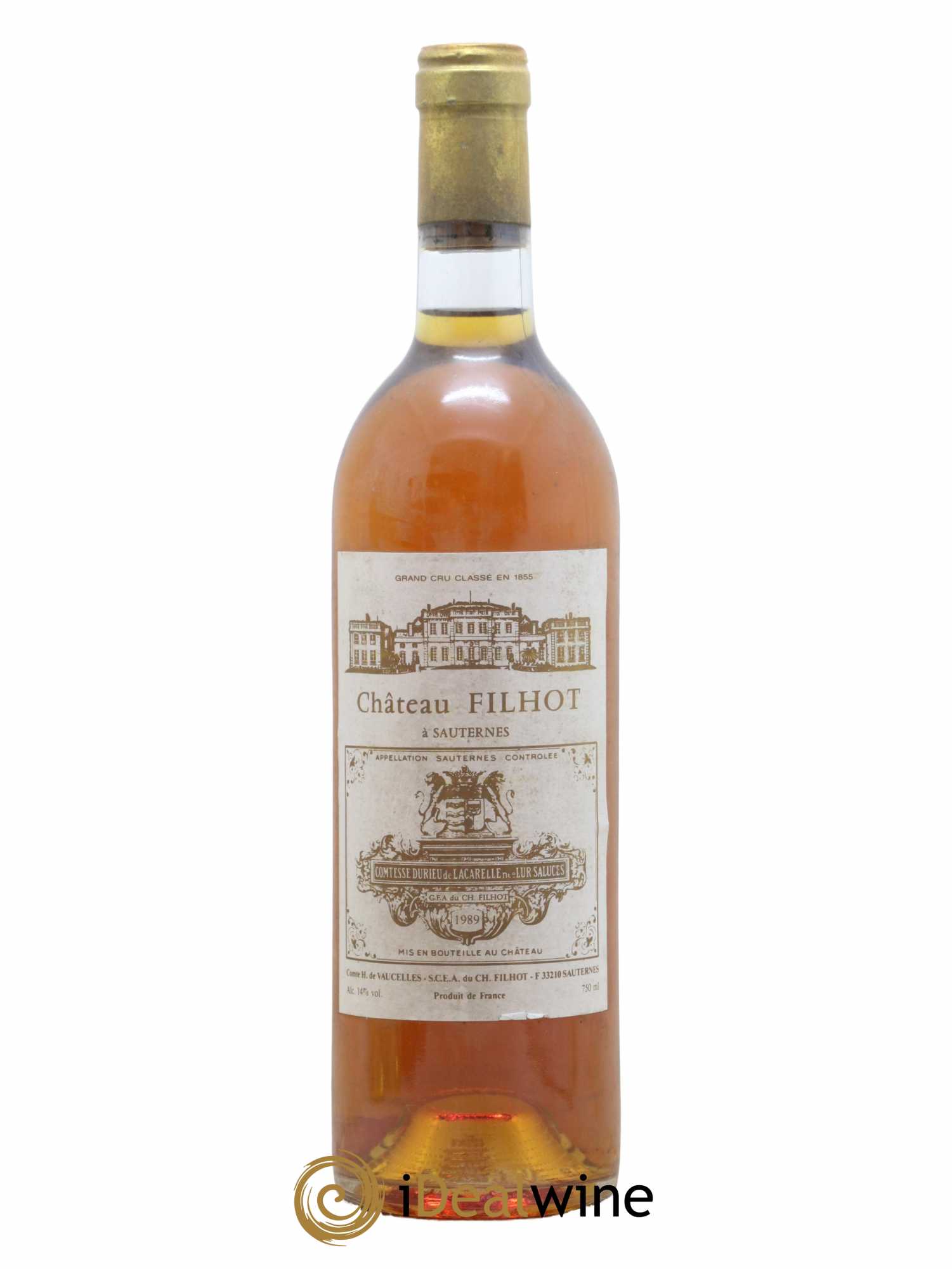 Château Filhot 2ème Grand Cru Classé 1989 - Lotto di 1 bottiglia - 0