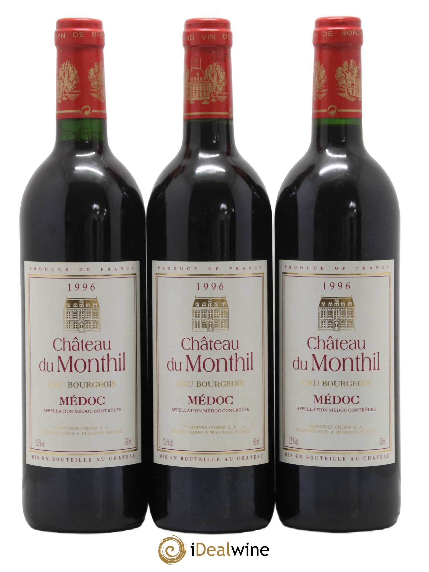 Château du Monthil Cru Bourgeois 1996 - Lot de 6 bouteilles - 2