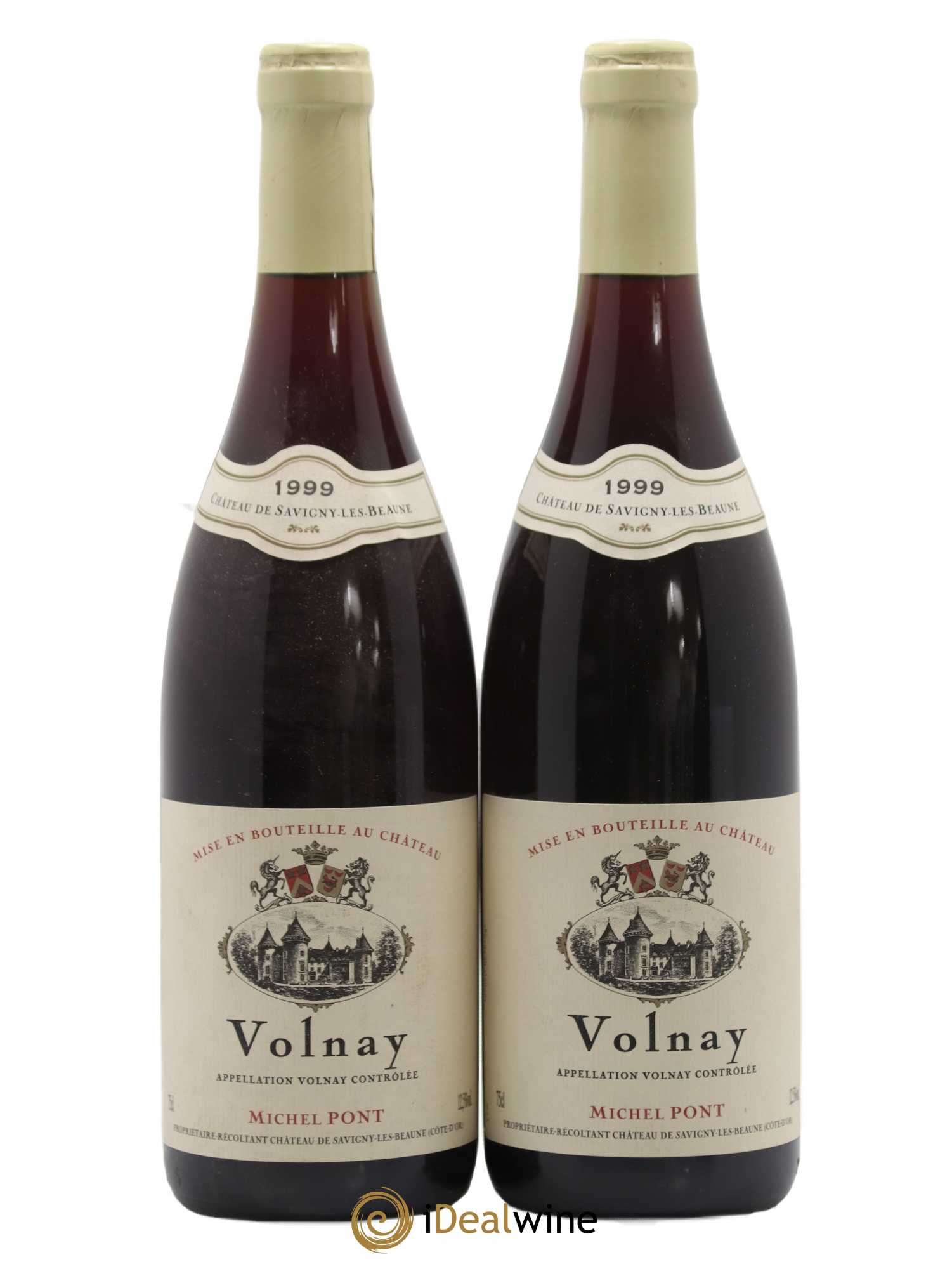 Volnay Chateau De Savigny les Beaune Michel Pont 1999 - Lot de 2 bouteilles - 0