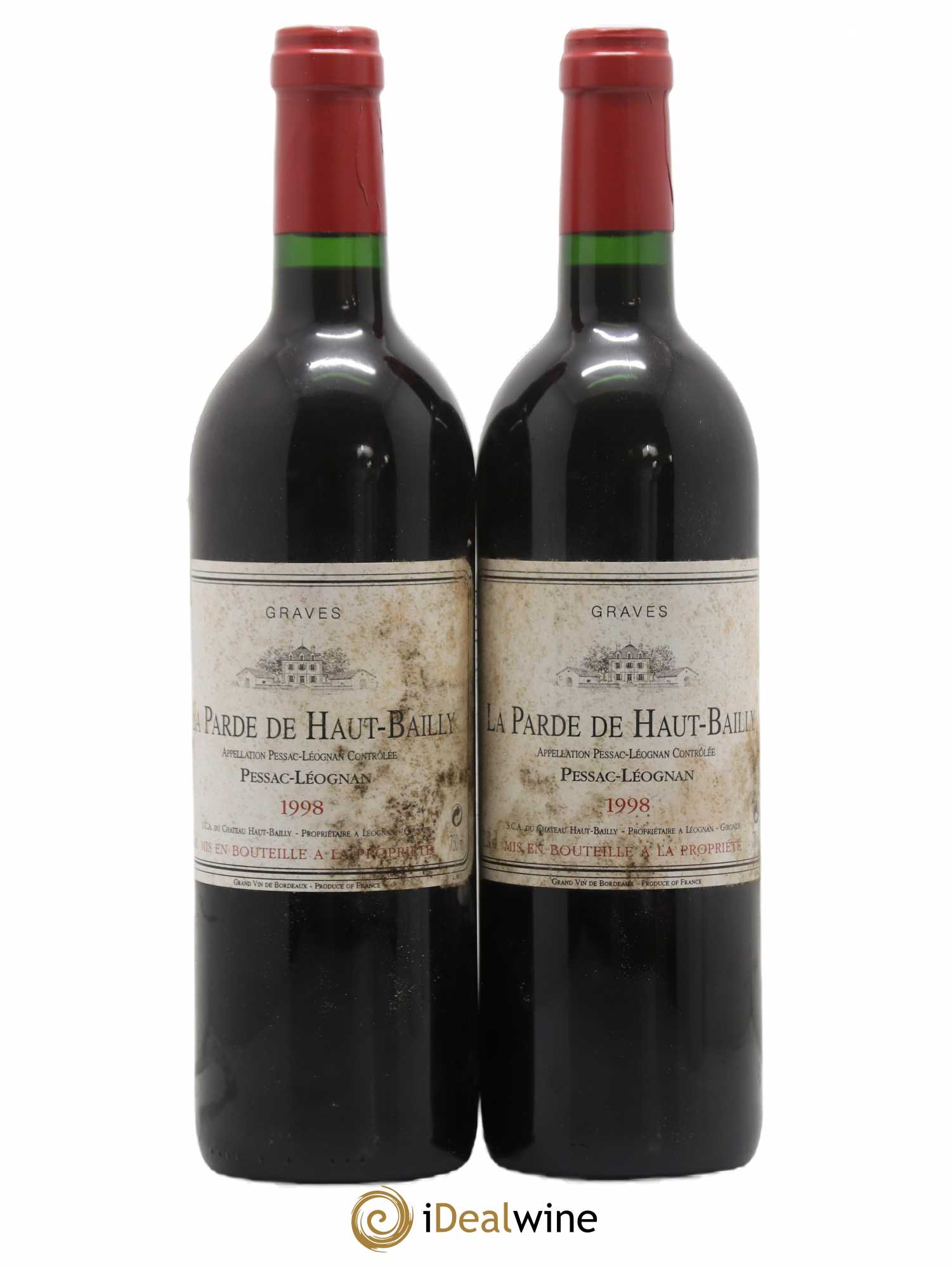 Haut Bailly II (Anciennement La Parde de Haut-Bailly) Second Vin 1998 - Lot de 2 bouteilles - 0