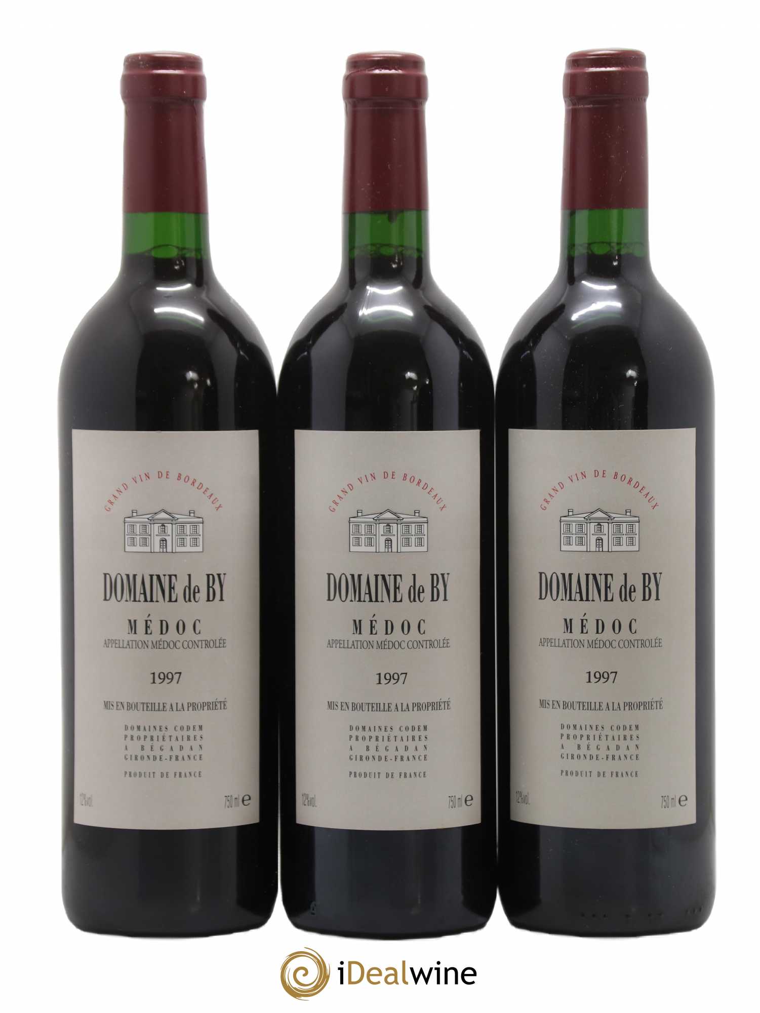 Médoc Domaine De By (sans prix de réserve) 1997 - Posten von 3 Flaschen - 0