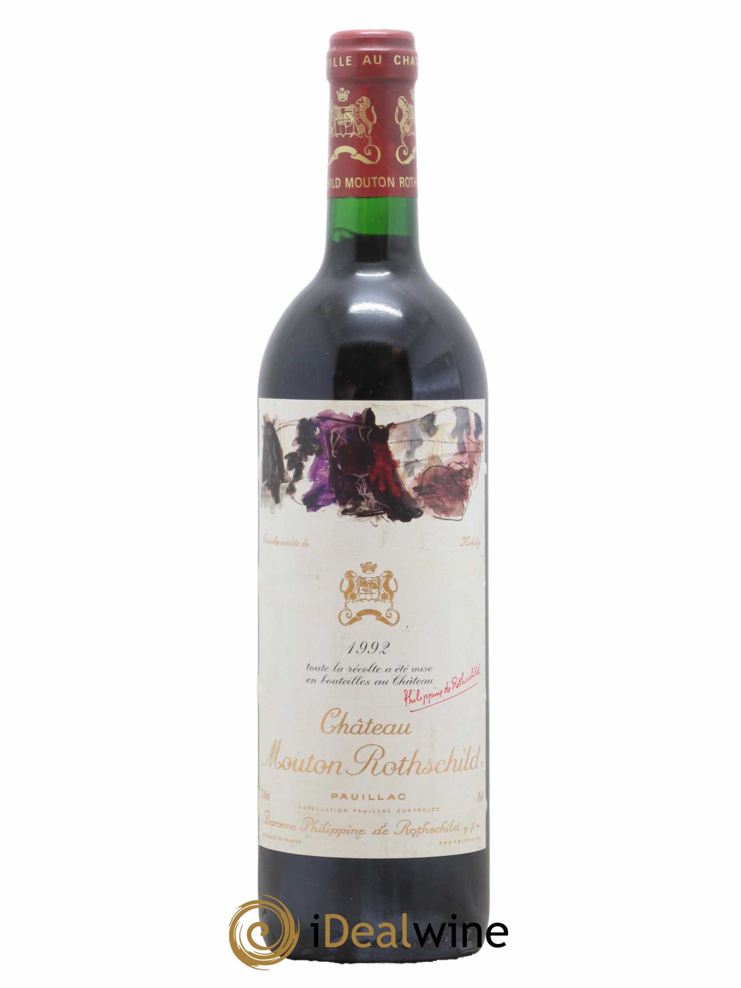 Château Mouton Rothschild 1er Grand Cru Classé 1992 - Lot de 1 bouteille - 0