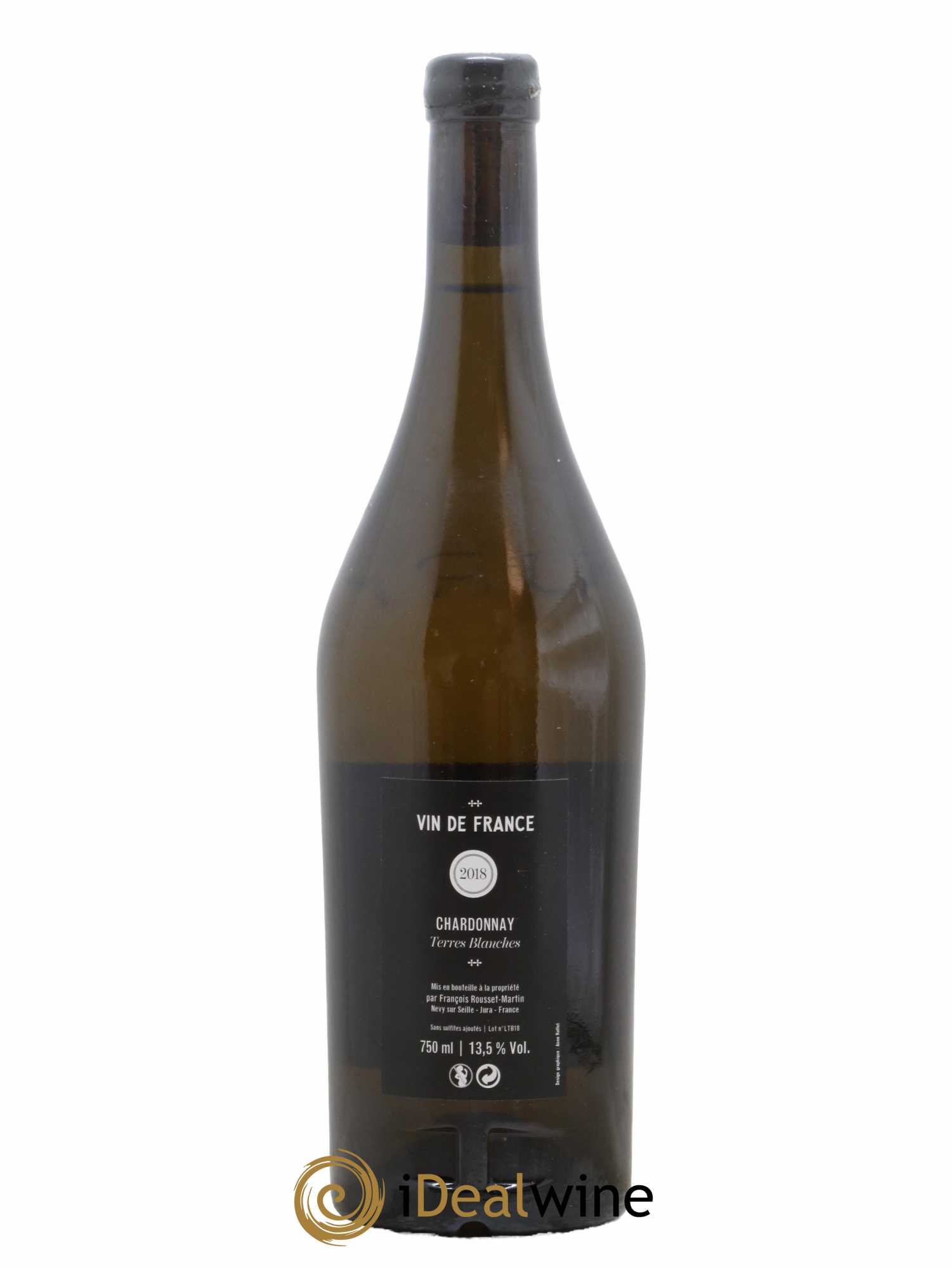 Côtes du Jura Chardonnay Terres Blanches François Rousset Martin 2018 - Lot de 1 bouteille - 1