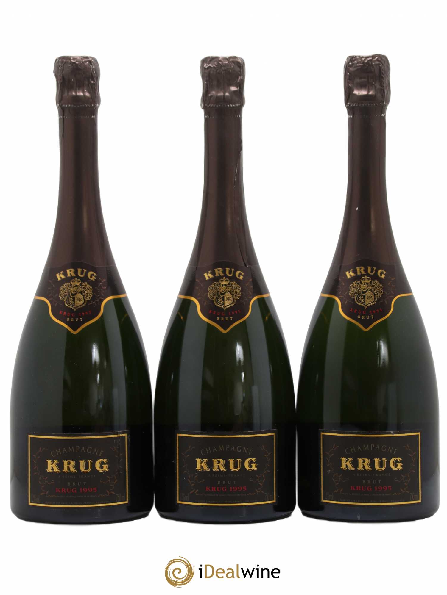 Vintage Krug 1995 - Lot de 3 bouteilles - 0