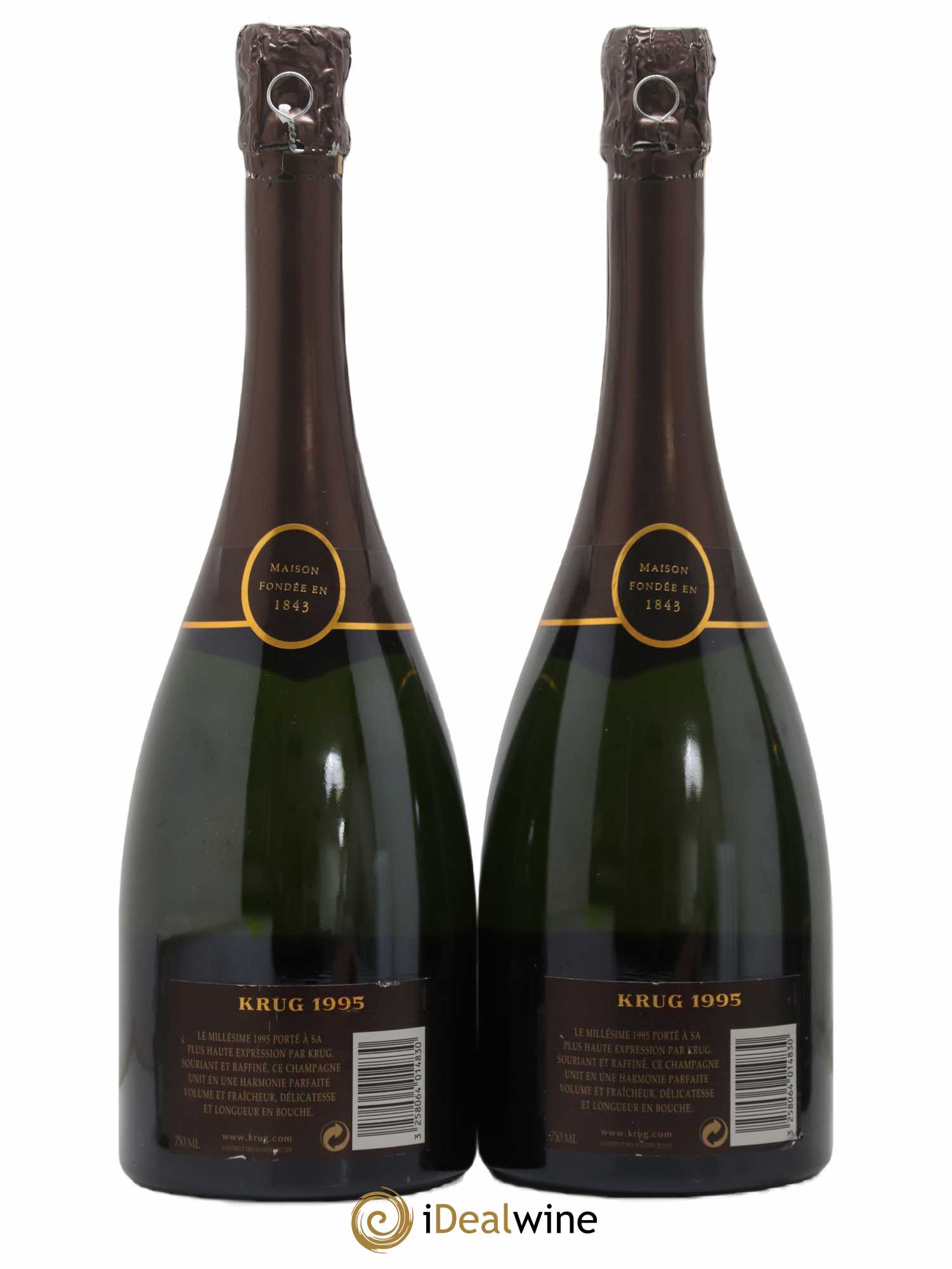 Vintage Krug 1995 - Lot de 2 bouteilles - 1