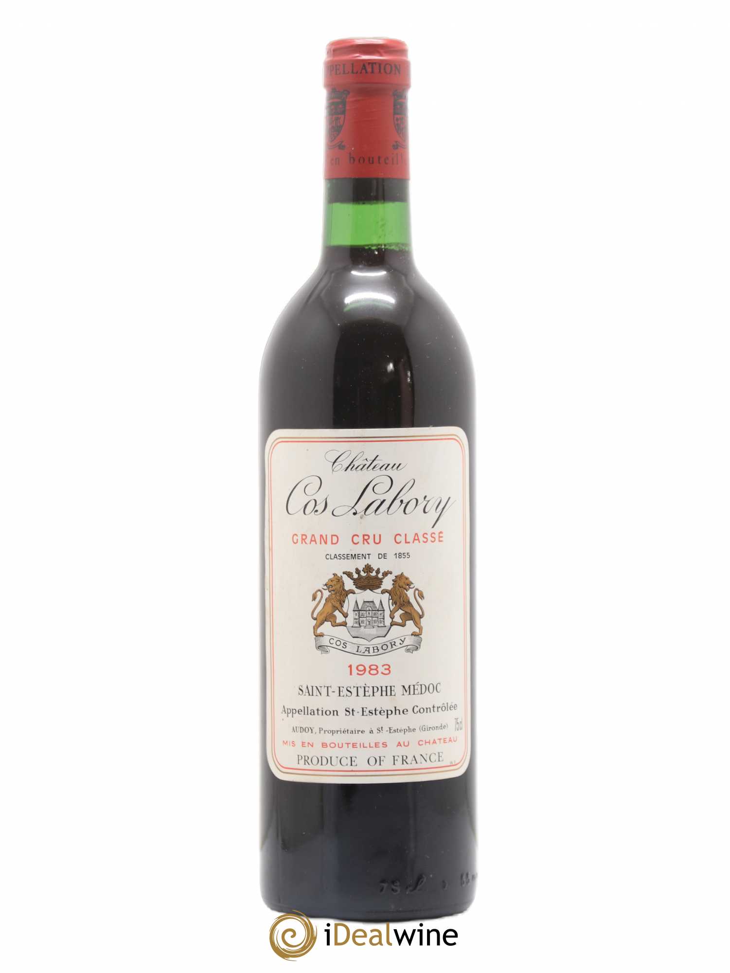 Château Cos Labory 5ème Grand Cru Classé 1983 - Lot de 1 bouteille - 0